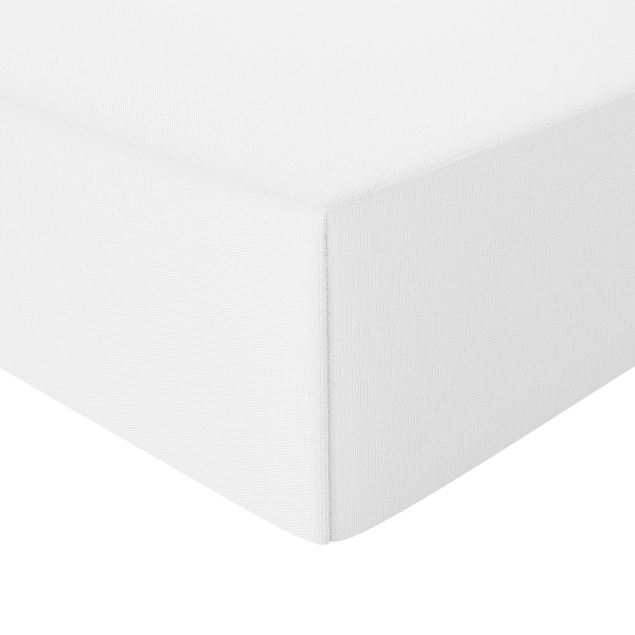AmazonBasics Lenzuolo con Angoli 140x200 Bianco Jersey Cotone
