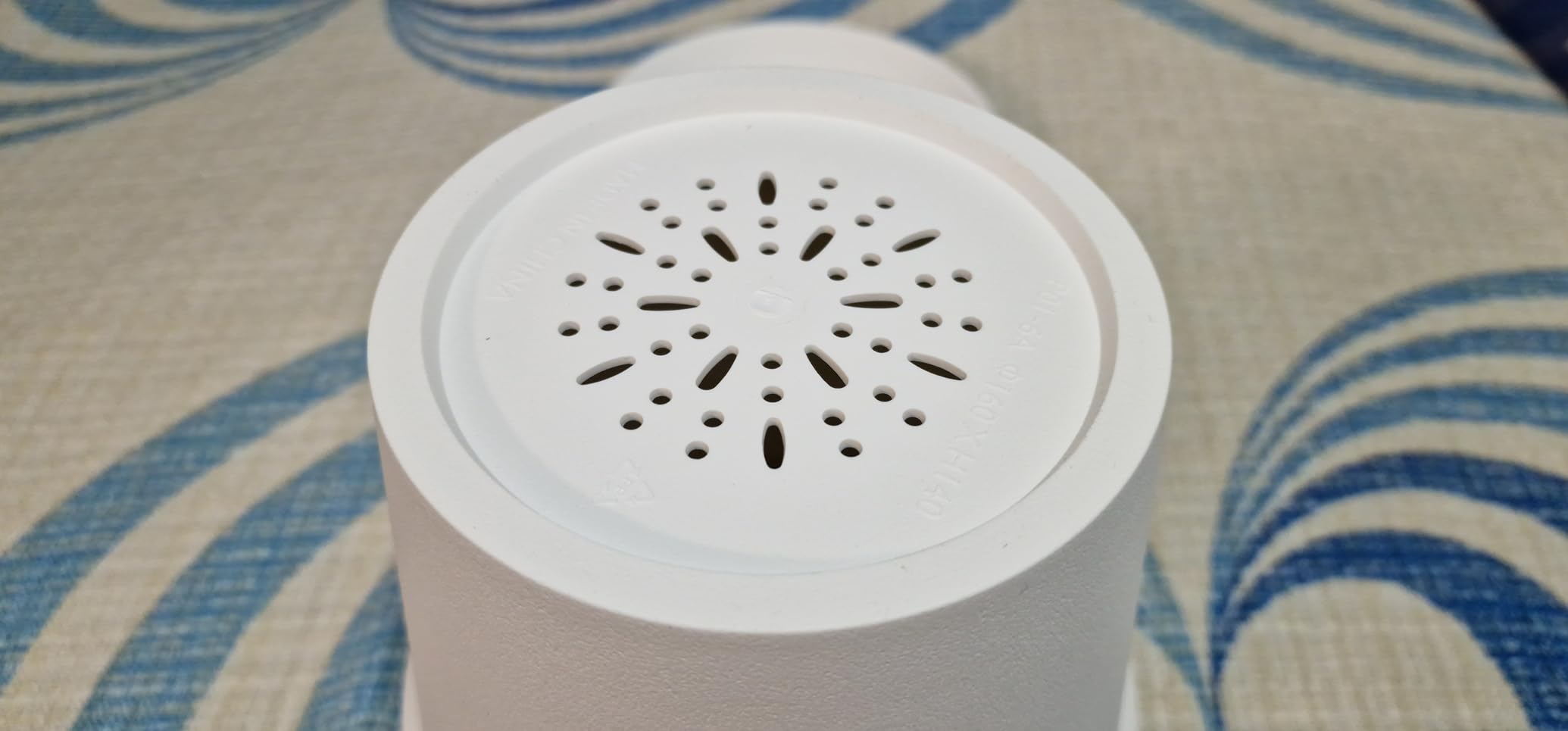 Amazon Basics Vaso per Piante Bianco 14 cm con Sottovaso