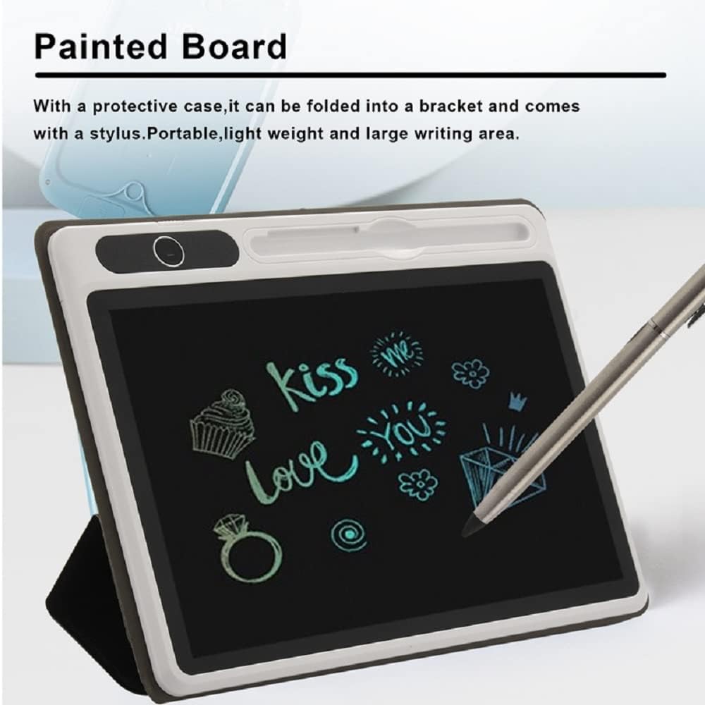 EMEBAY Tablet Disegno LCD 10,1 Pollici Nero con Custodia