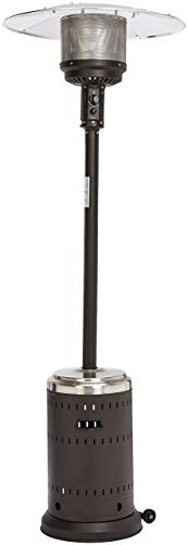 Amazon Basics Stufa a Fungo Acciaio Inox Marrone Sabbia 13,5 kW