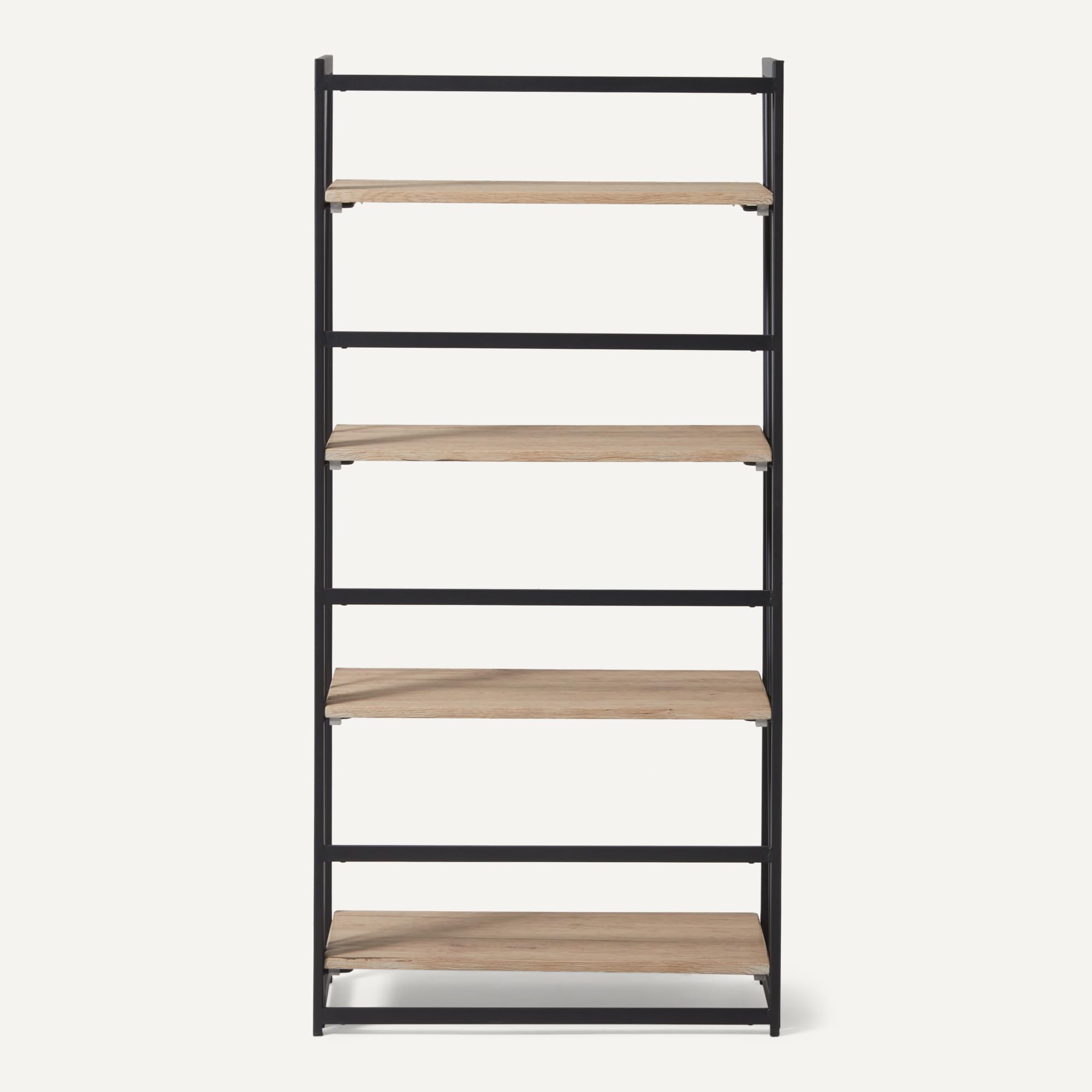 Amazon Basics libreria pieghevole 4 ripiani rovere 125 cm