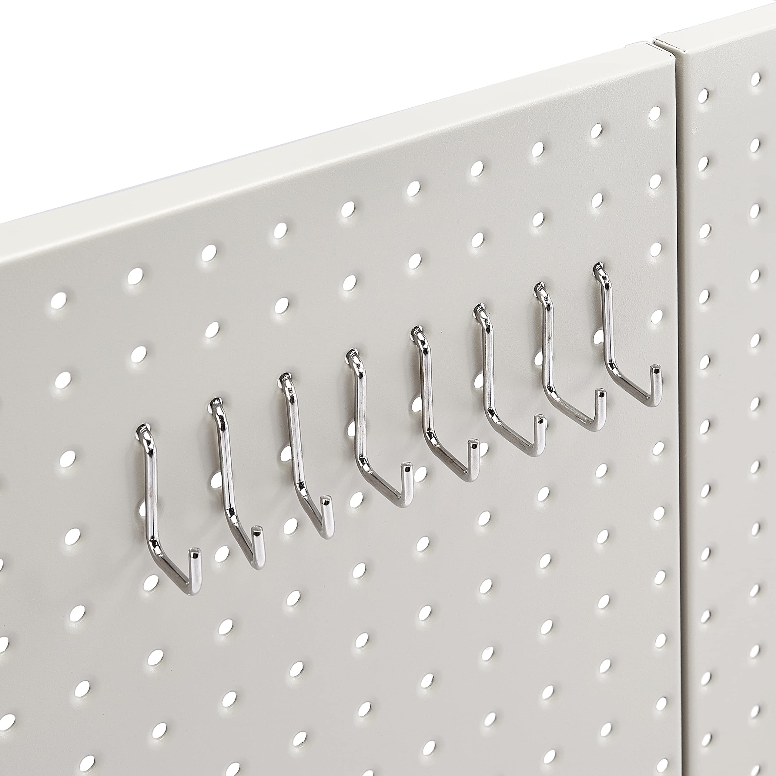 Amazon Basics kit pannelli portautensili metallo grigio 48 pezzi