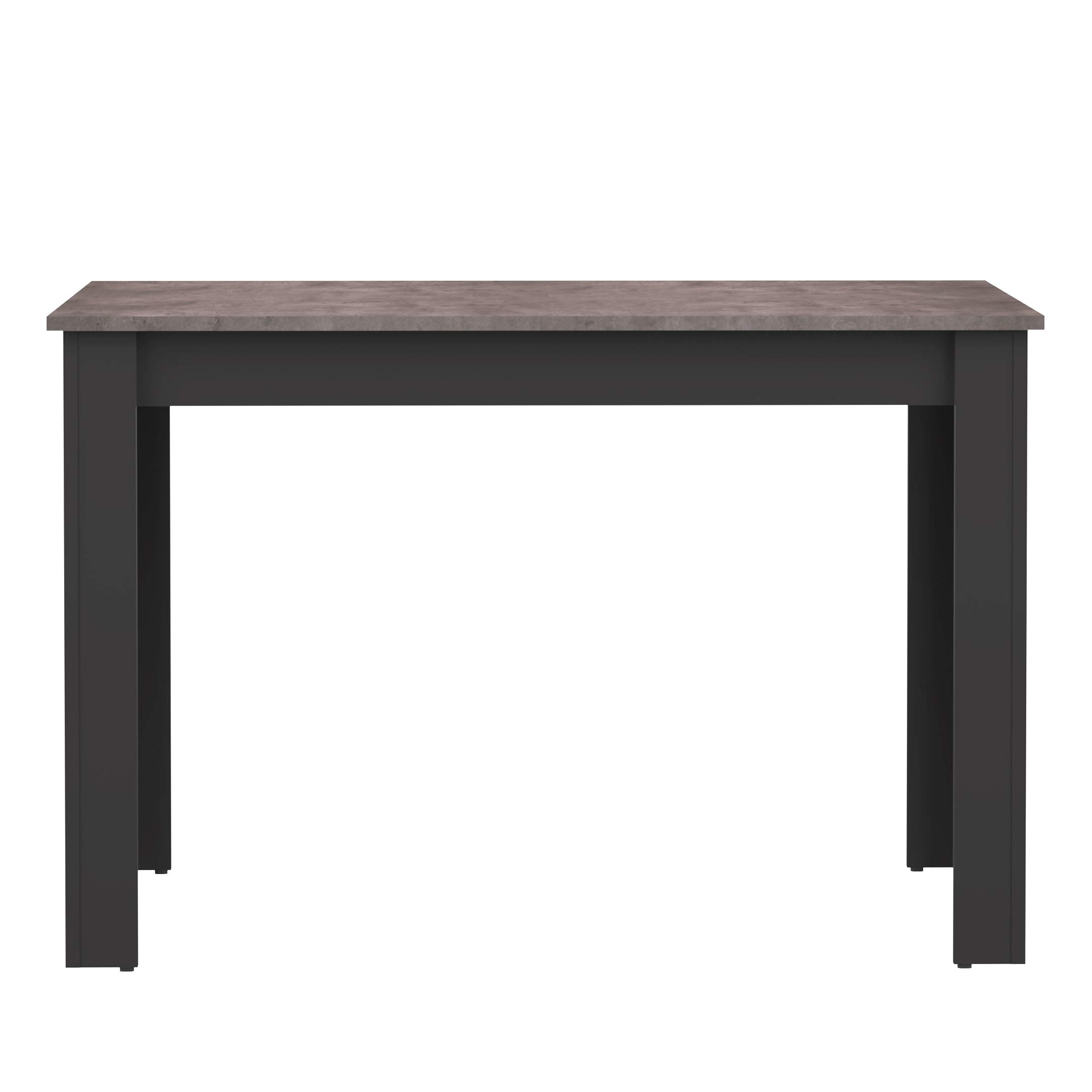 Amazon Basics tavolo da pranzo 110x70 nero 6 posti melaminico