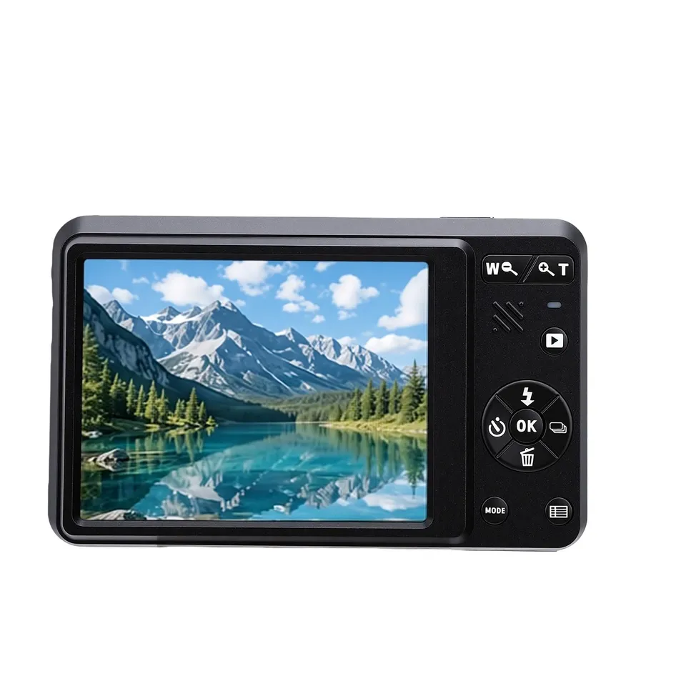 Elprico Fotocamera Digitale 4K 64MP Blu Zoom 16x