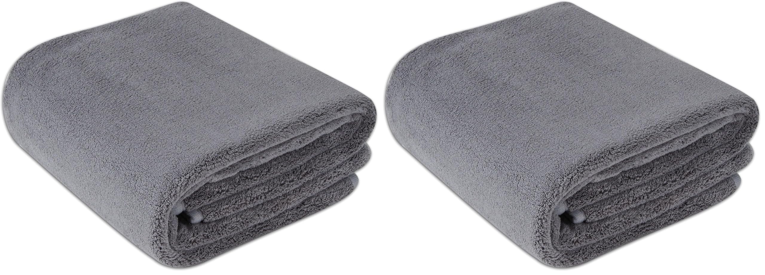 AmazonBasics Panno Asciugatura Auto Microfibra 91x64 Grigio XL