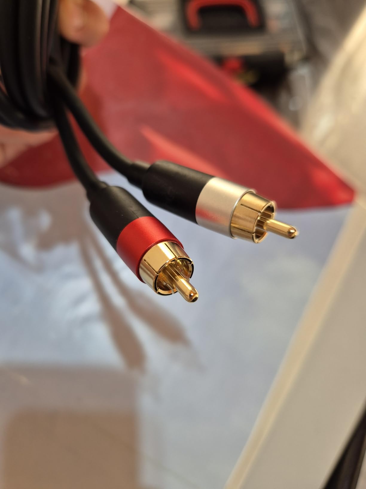 AmazonBasics Cavo Audio RCA 2 Maschi 1,22 m Placcato Oro