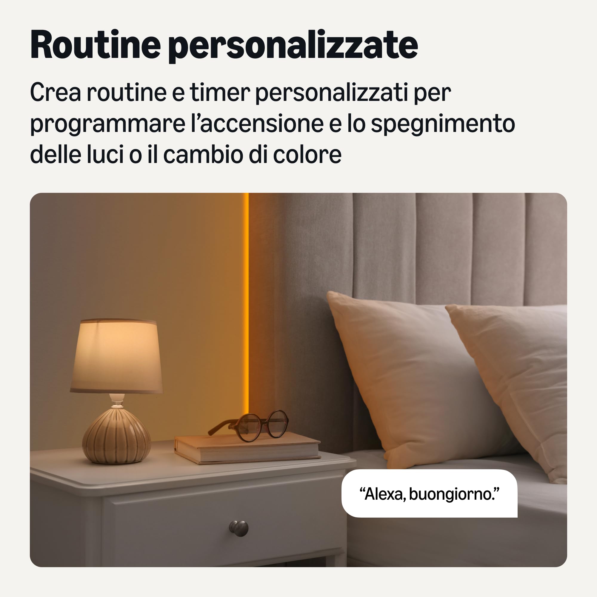Amazon Basics striscia LED smart RGBW 5 m multicolore Alexa