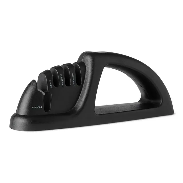 Amazon Basics affilacoltelli 4-in-1 con guanto antiscivolo