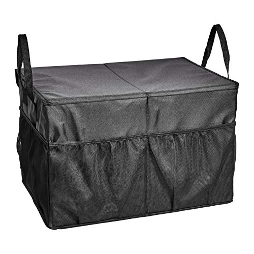 Amazon Basics portaoggetti bagagliaio auto 53x35x31 cm nero