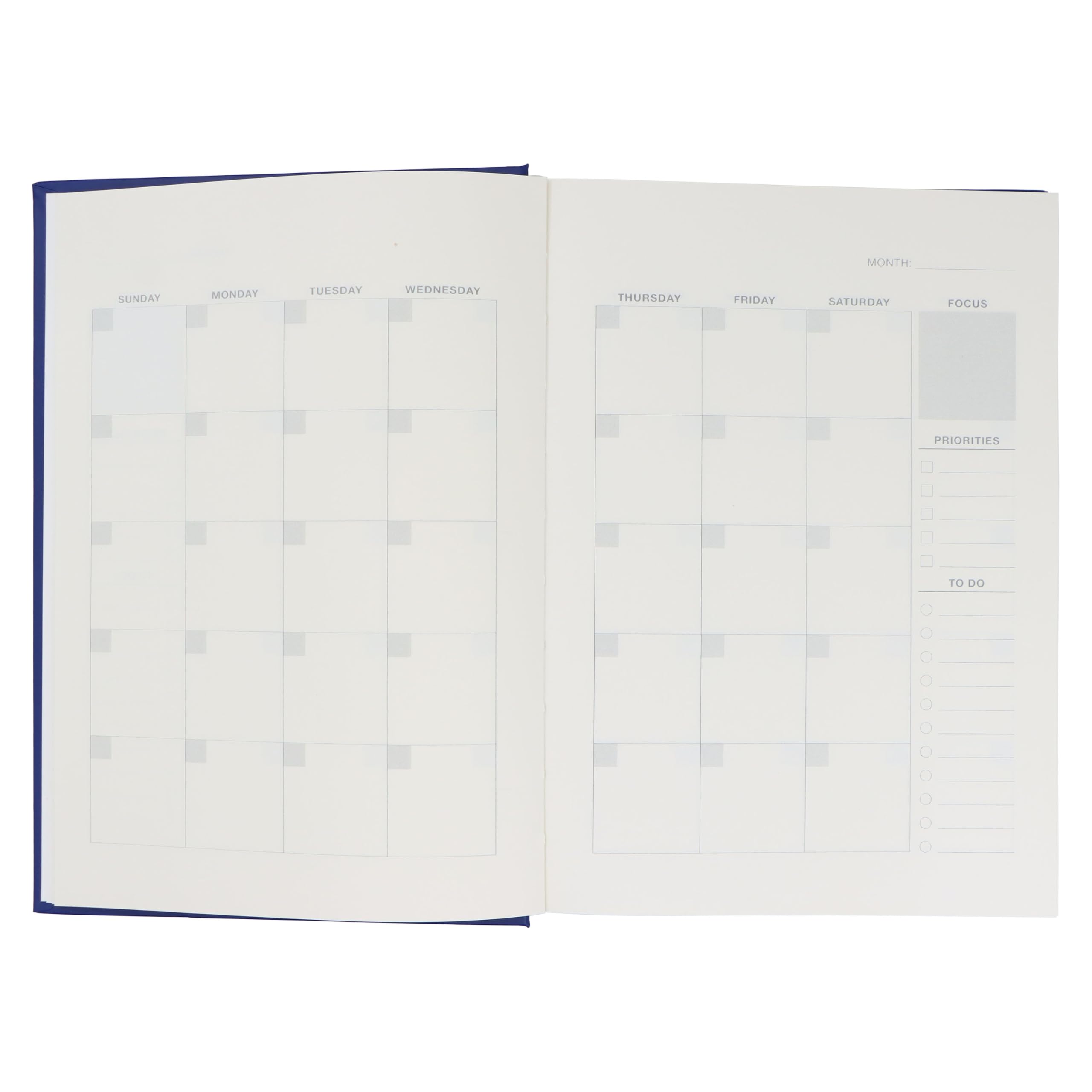 AmazonBasics Agenda Giornaliera A5 Copertina Rigida Blu Navy
