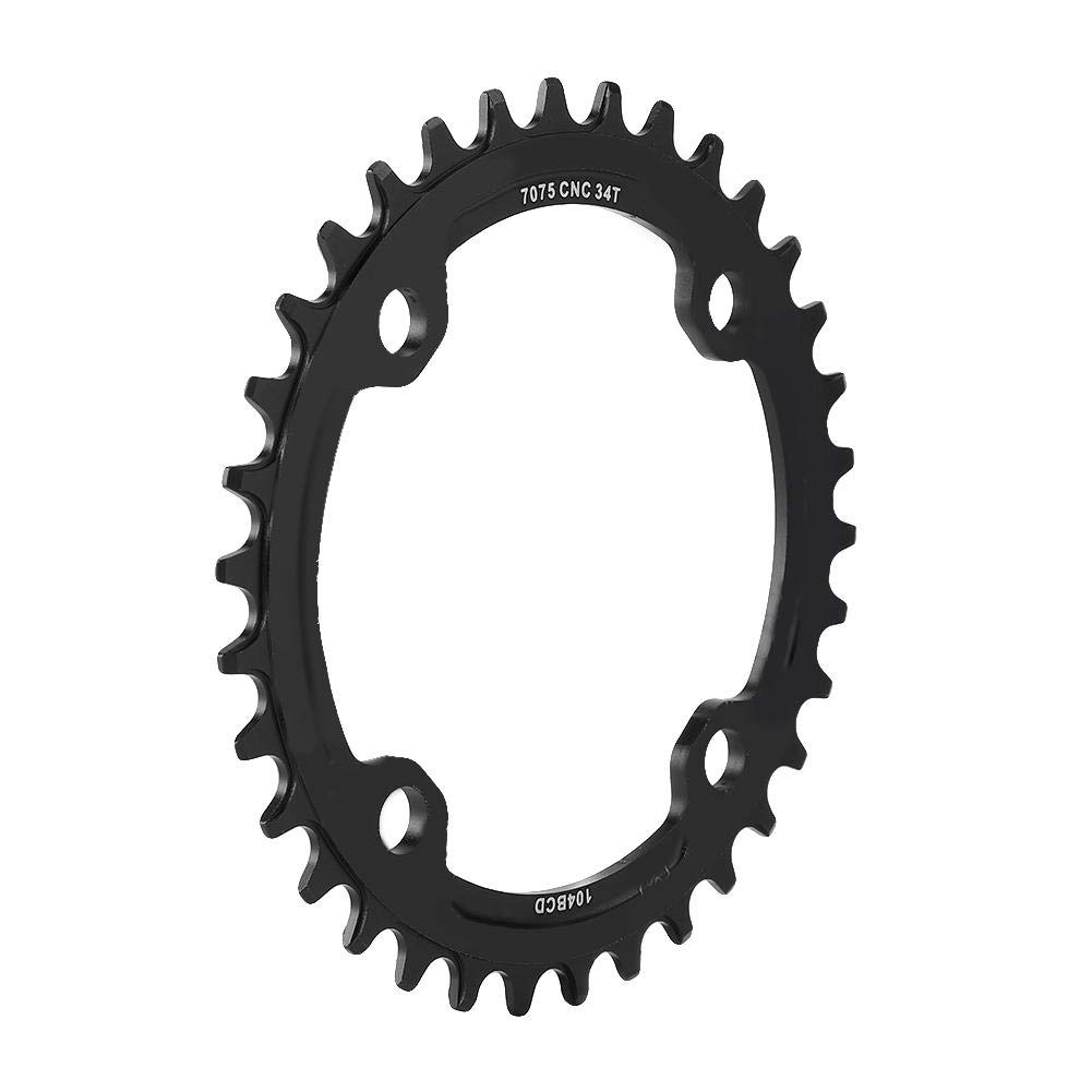 Elprico corona bici 34T BCD 104 nera alluminio