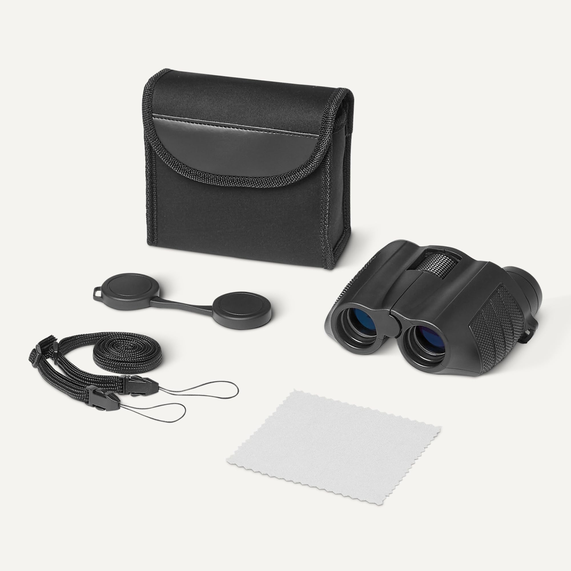 Amazon Basics binocolo compatto 7x25 nero da viaggio