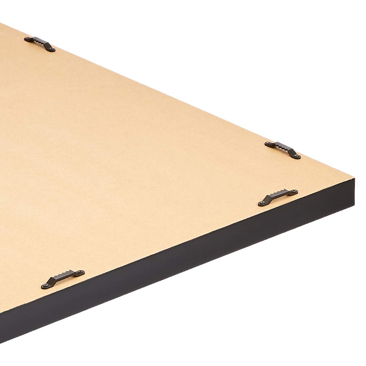 AmazonBasics Specchio da parete 41x51 cm nero a sbalzo