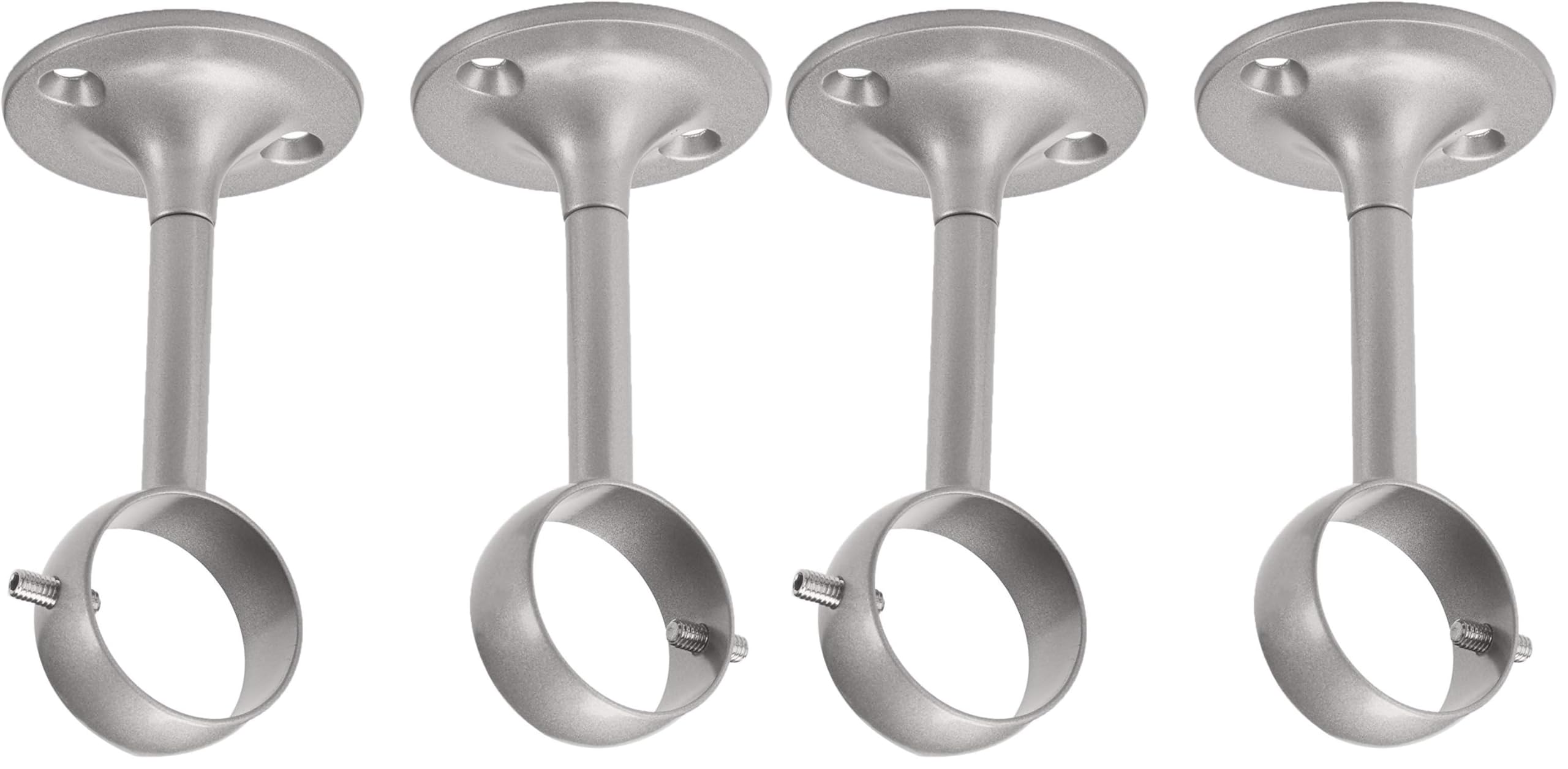 Amazon Basics Staffe Soffitto Nichel per Tende 2 Pezzi