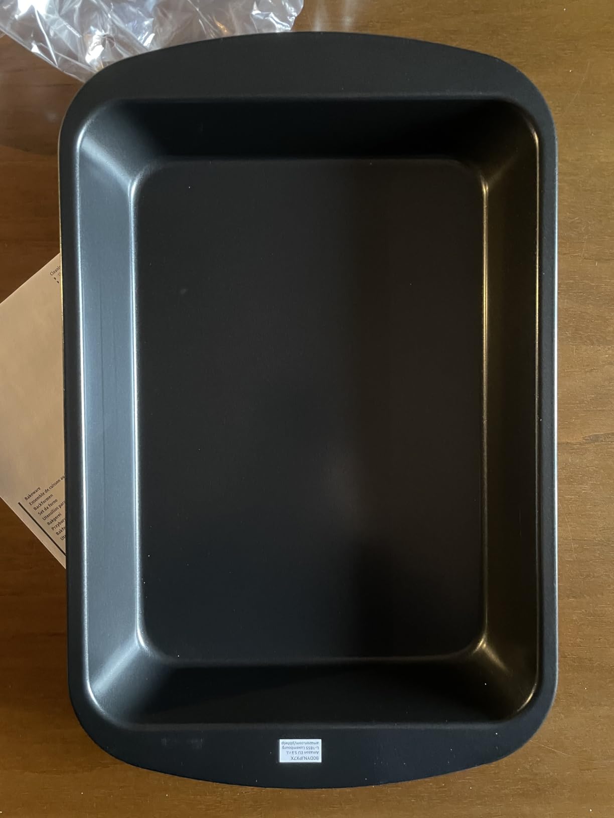 AmazonBasics teglia rettangolare antiaderente 33x23 cm