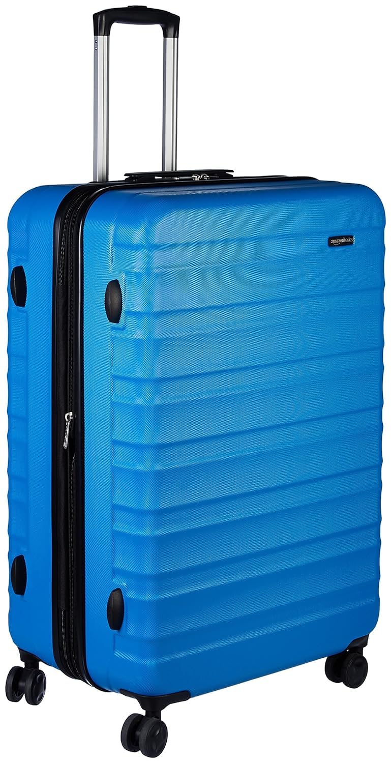 Amazon Basics Valigia Rigida Mano 55 cm Azzurra 32L