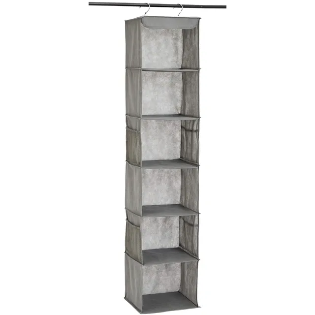 AmazonBasics Organizer armadio appeso 6 ripiani tessuto