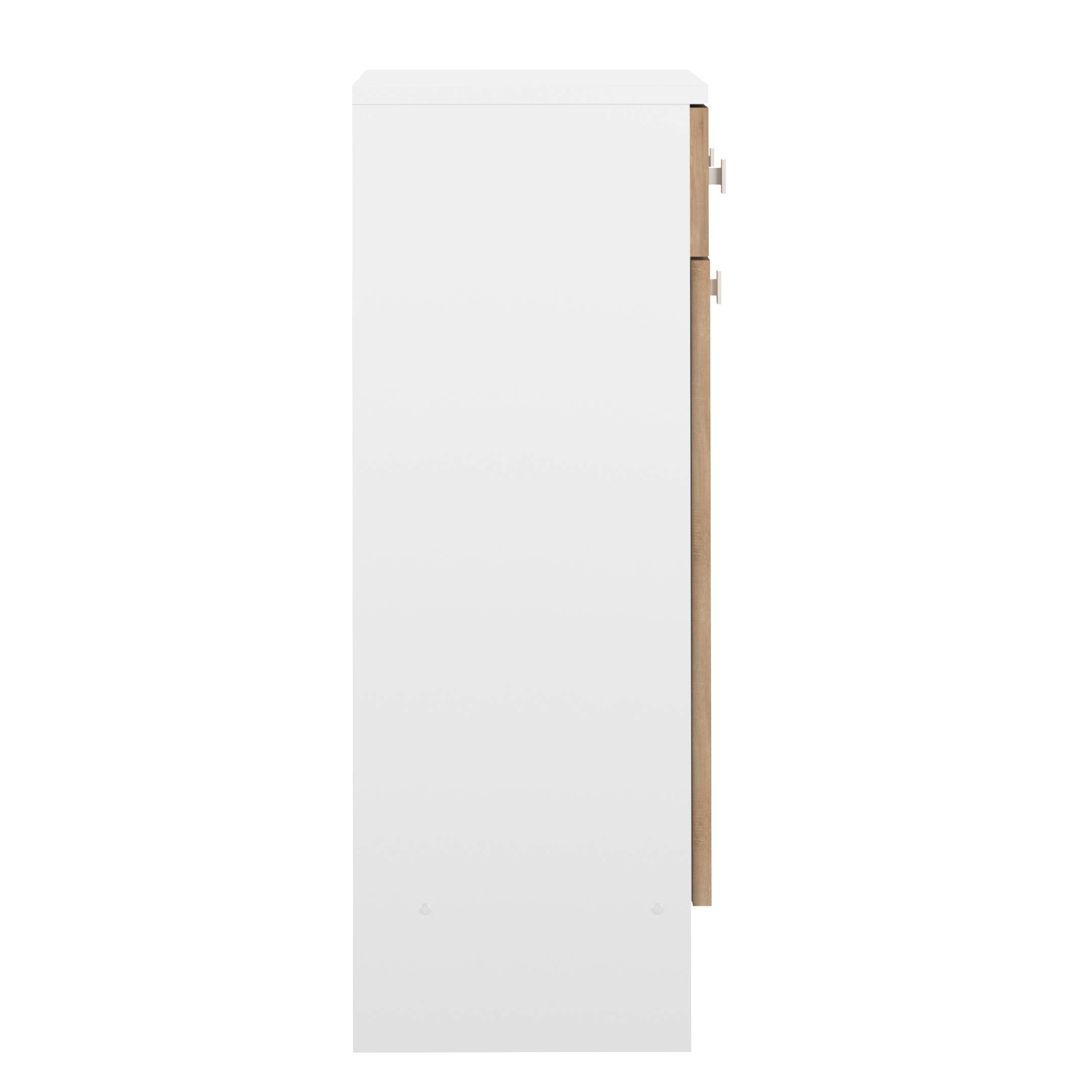 Amazon Basics Armadietto biancheria bianco quercia 60 cm