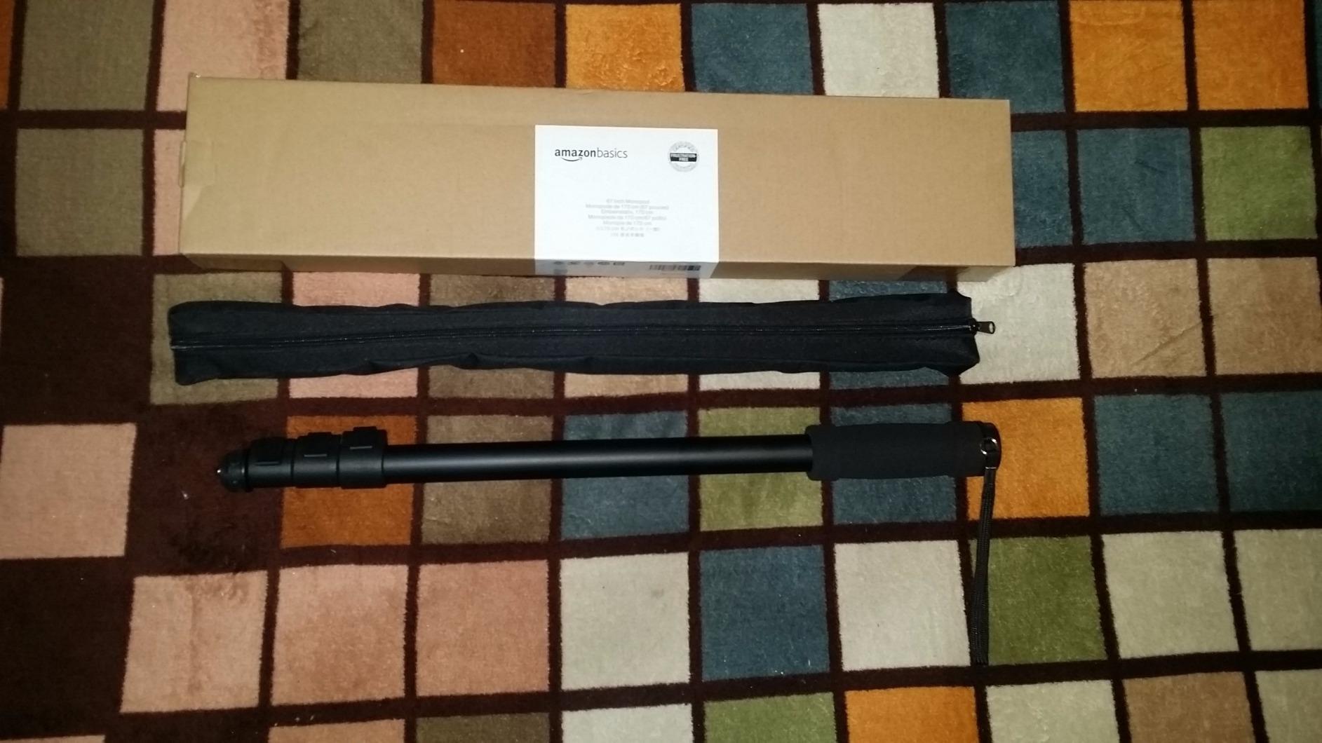 AmazonBasics Monopiede Fotocamera 54-170cm Nero