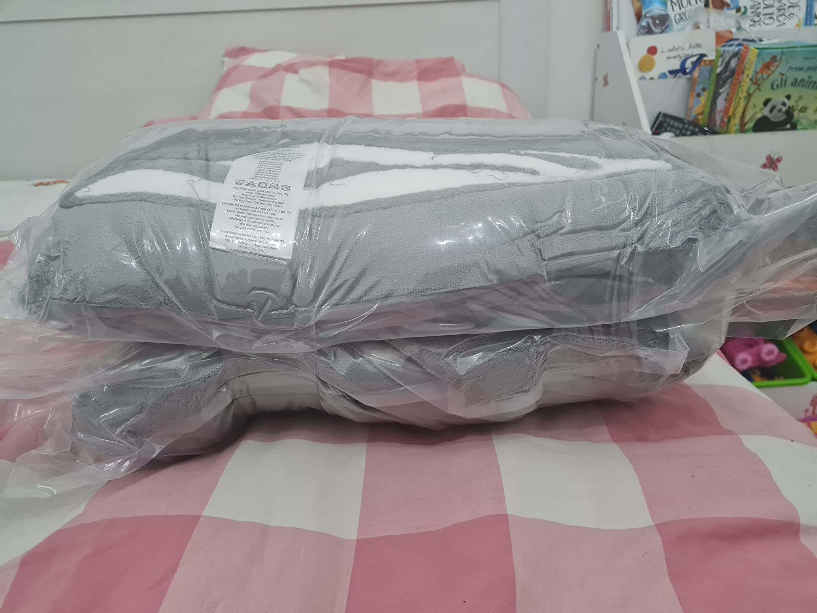 Amazon Basics coperta sherpa micro-mink nera 220x240 cm