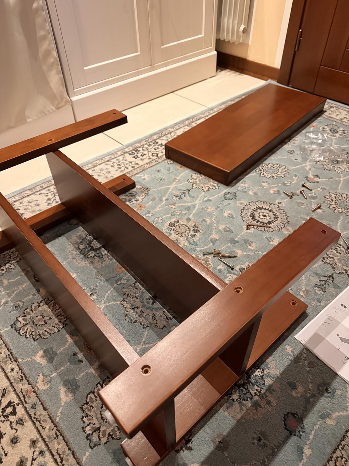 Amazon Basics Panca Portascarpe Pino 3 Livelli Espresso 70 cm