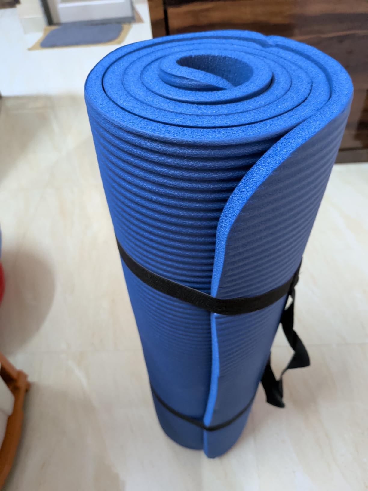 AmazonBasics Tappetino Yoga Blu Extra Spesso 188 cm