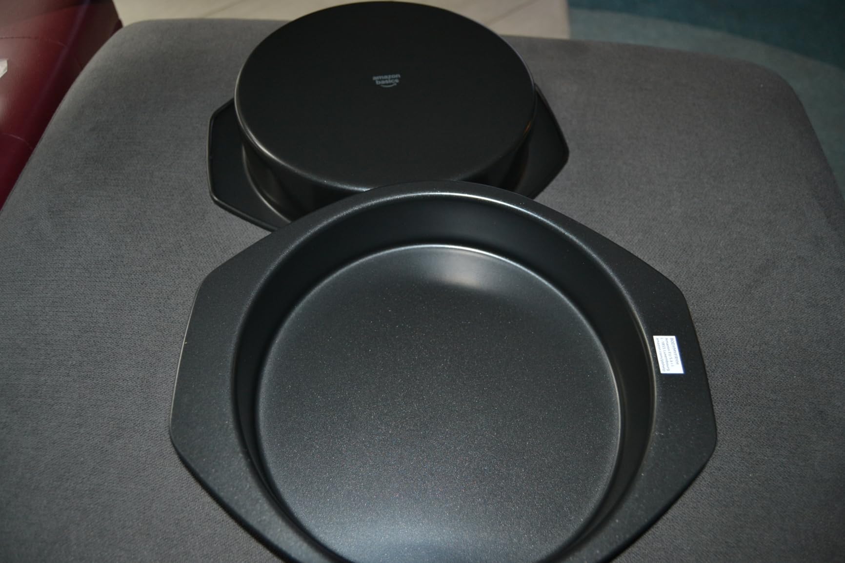 Amazon Basics tortiera rotonda antiaderente 23 cm set 2 pezzi