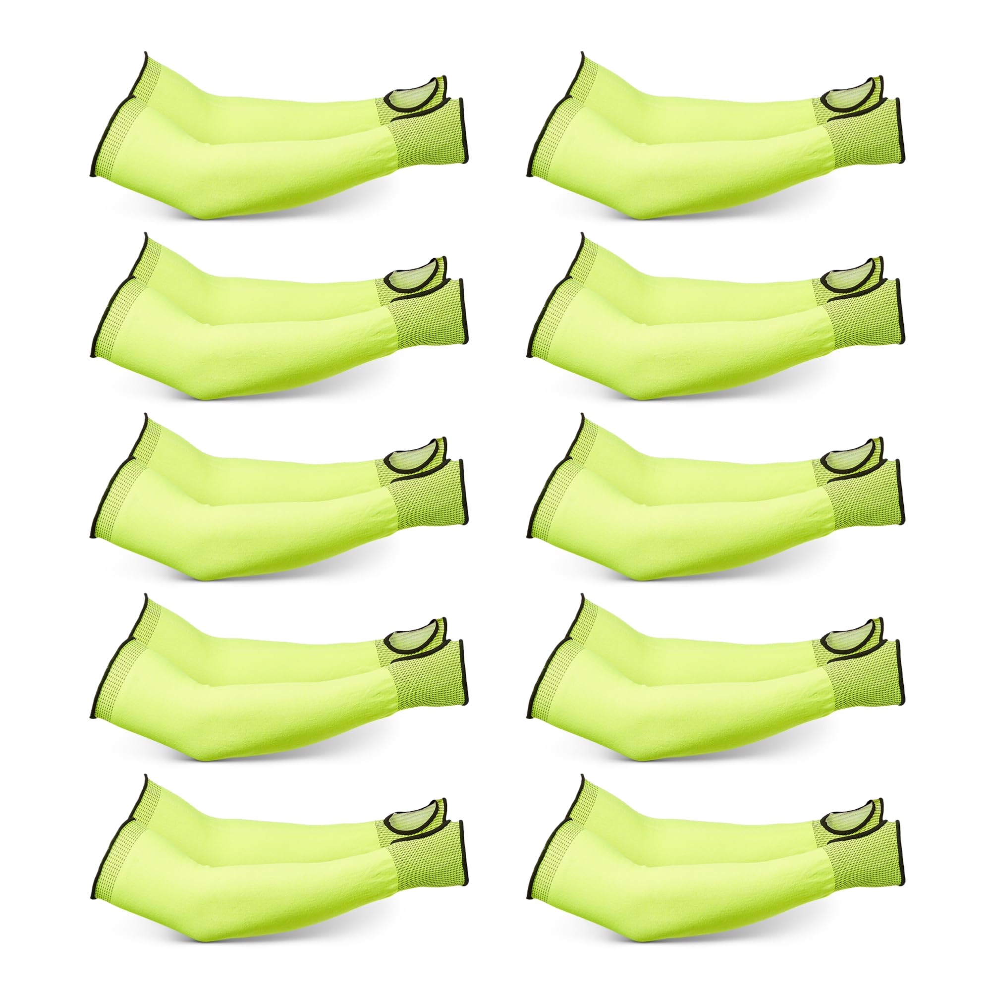 AmazonBasics Manicotti Antitaglio Gialli 45,7 cm 10 Paia