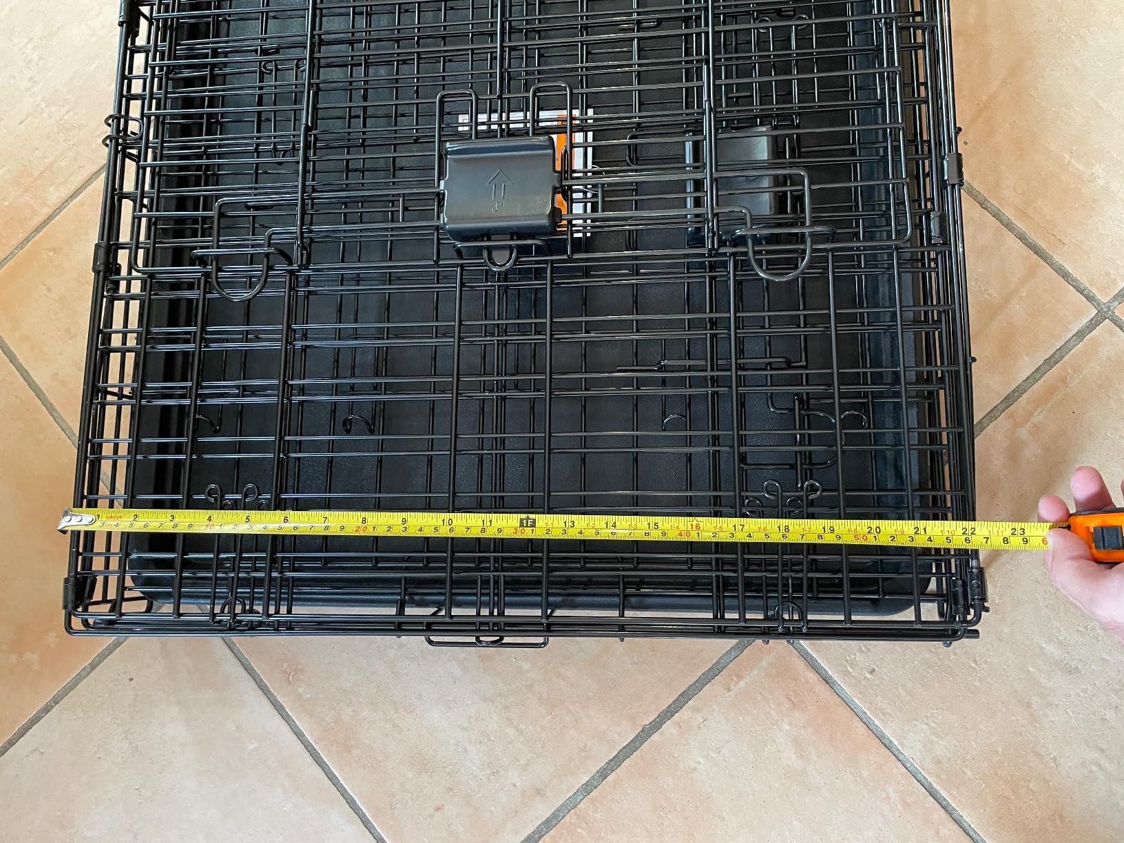 Amazon Basics Gabbia Cane Metallo 56x33x41cm Nero Sportello Singolo