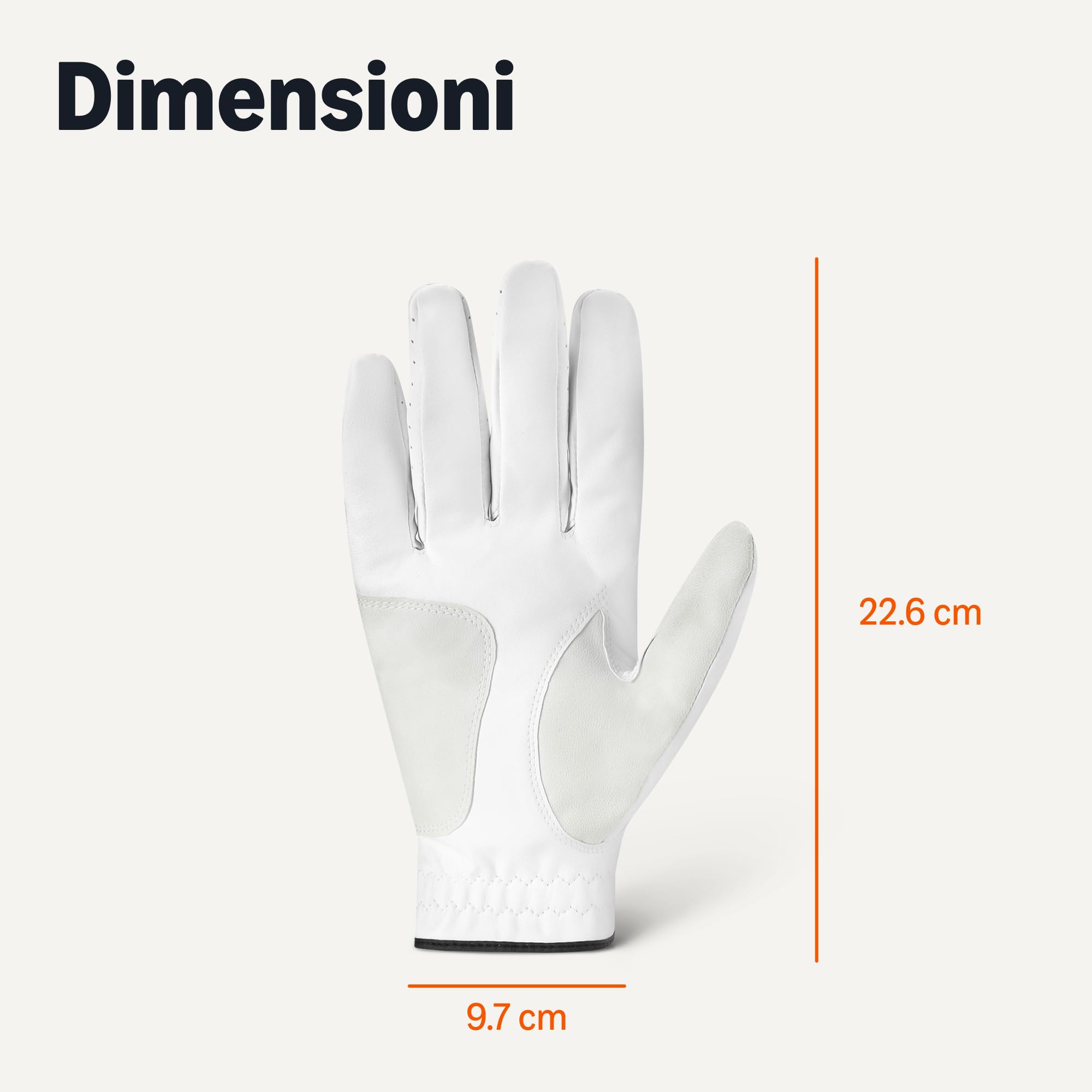 Amazon Basics guanti golf uomo M-L mano destra 2 pezzi