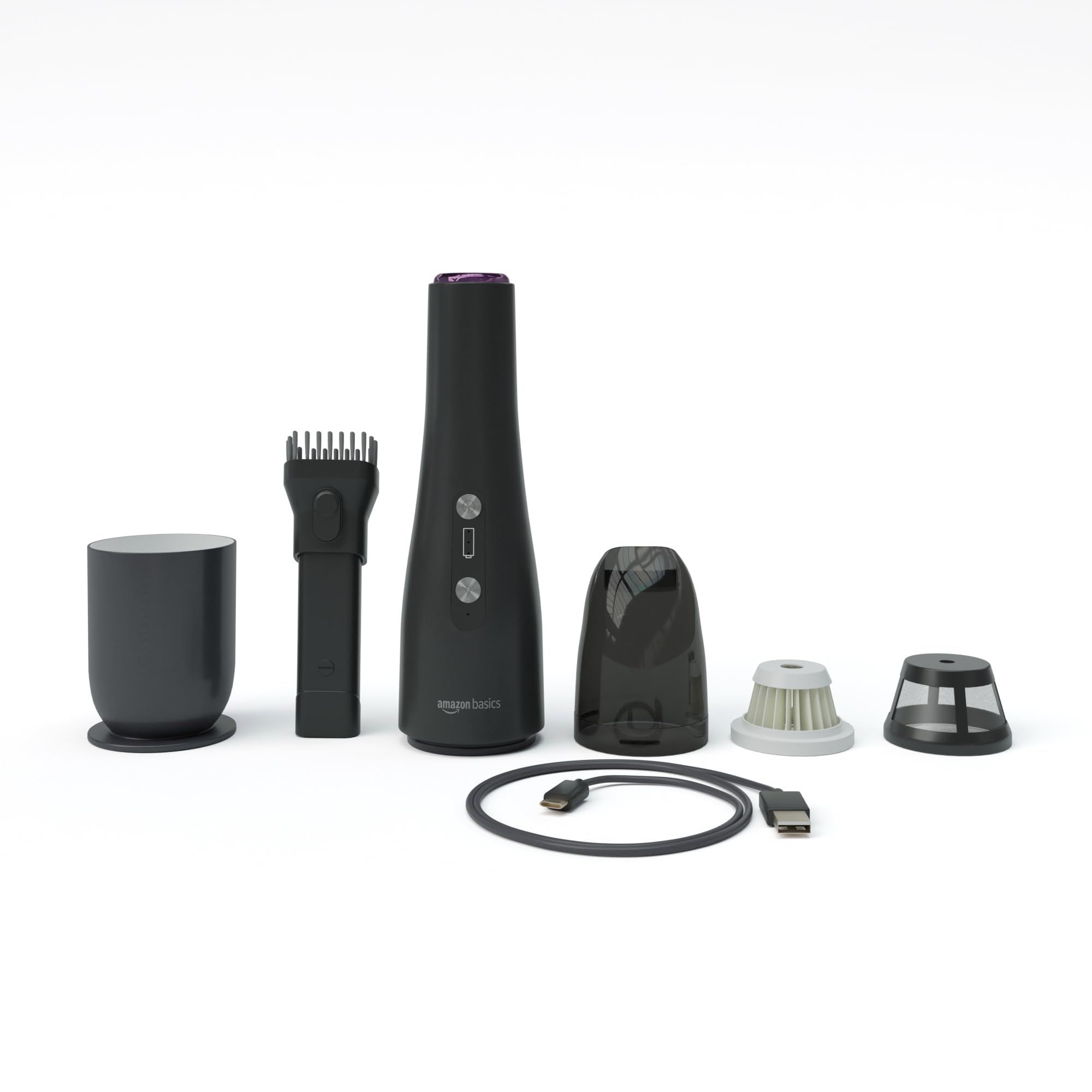 AmazonBasics Aspirapolvere Manuale Senza Fili Nero USB