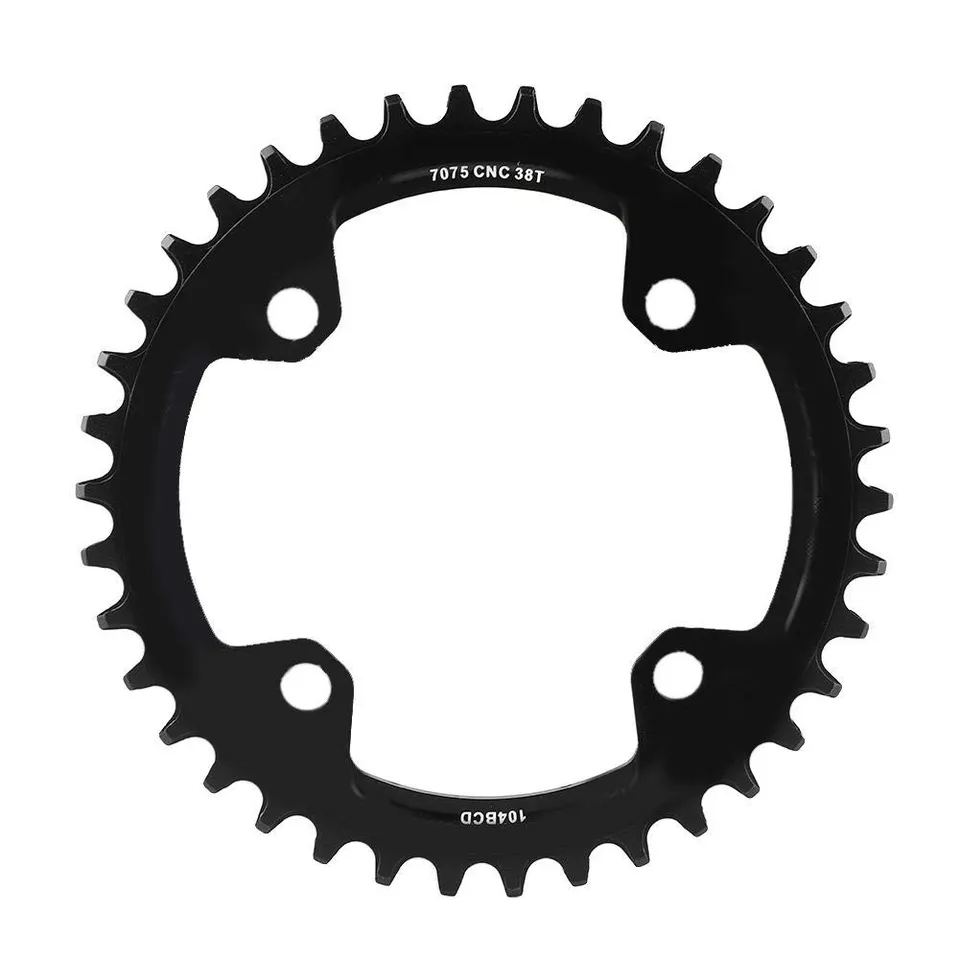 Elprico corona bici 38T BCD 104 nera alluminio