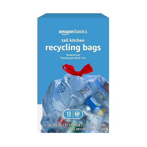 AmazonBasics Sacchetti Riciclabili 60 Pezzi