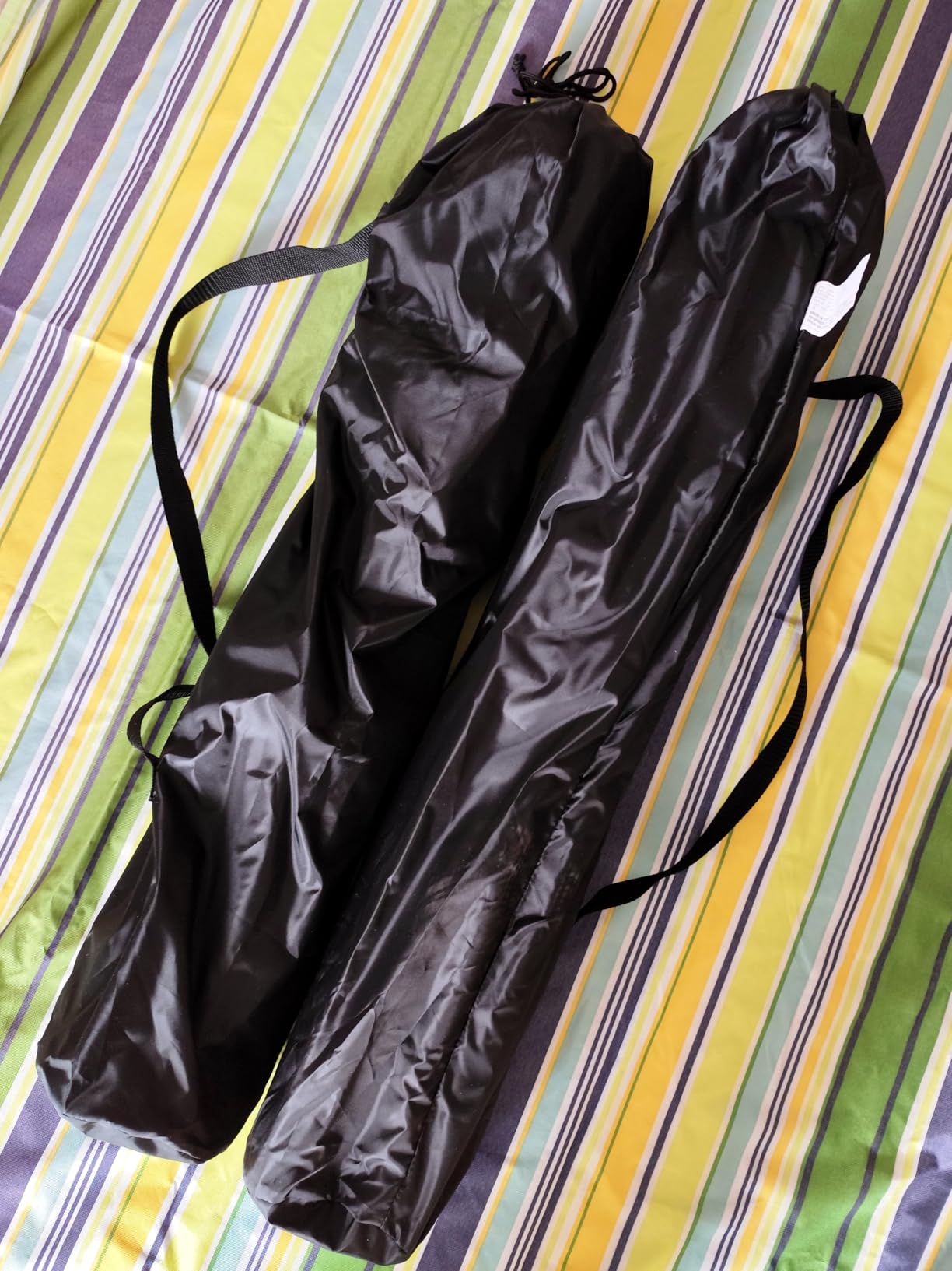 Amazon Basics Sedie Campeggio Pieghevoli Nere 2 Pezzi Acciaio