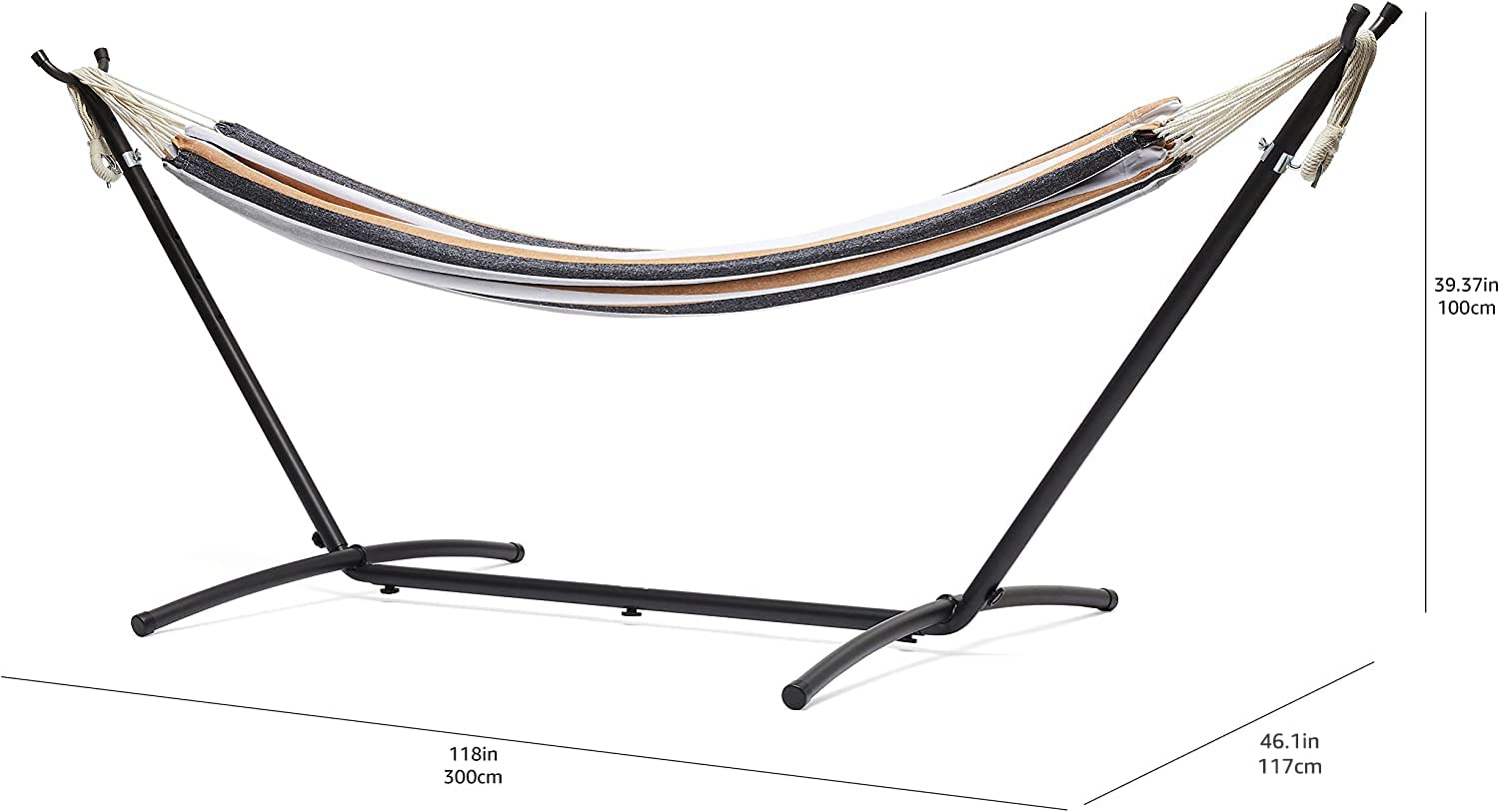 AmazonBasics amaca doppia con struttura variegata 2 posti