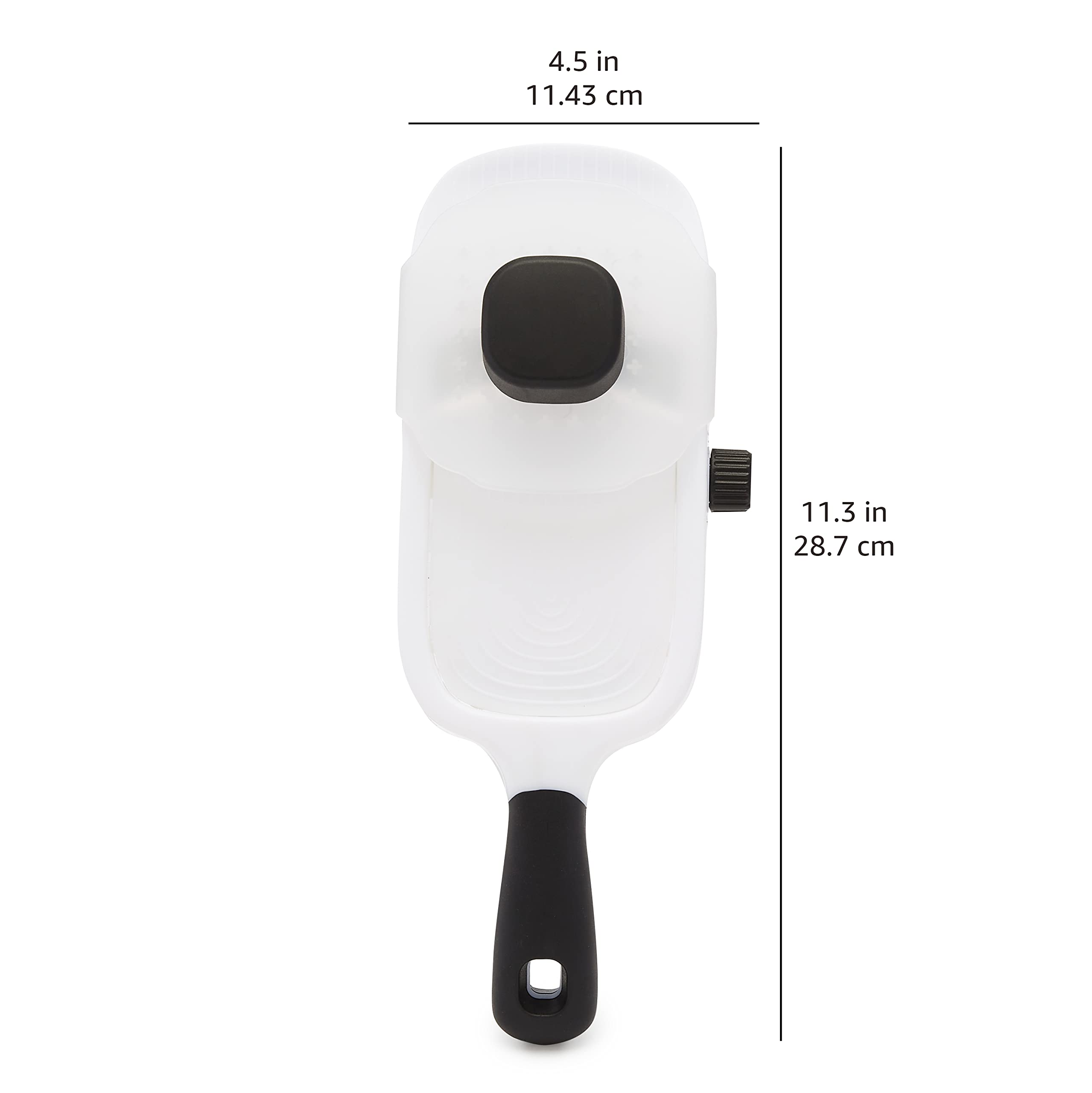Amazon Basics Mandolina Manuale Bianca 3 Spessori Acciaio