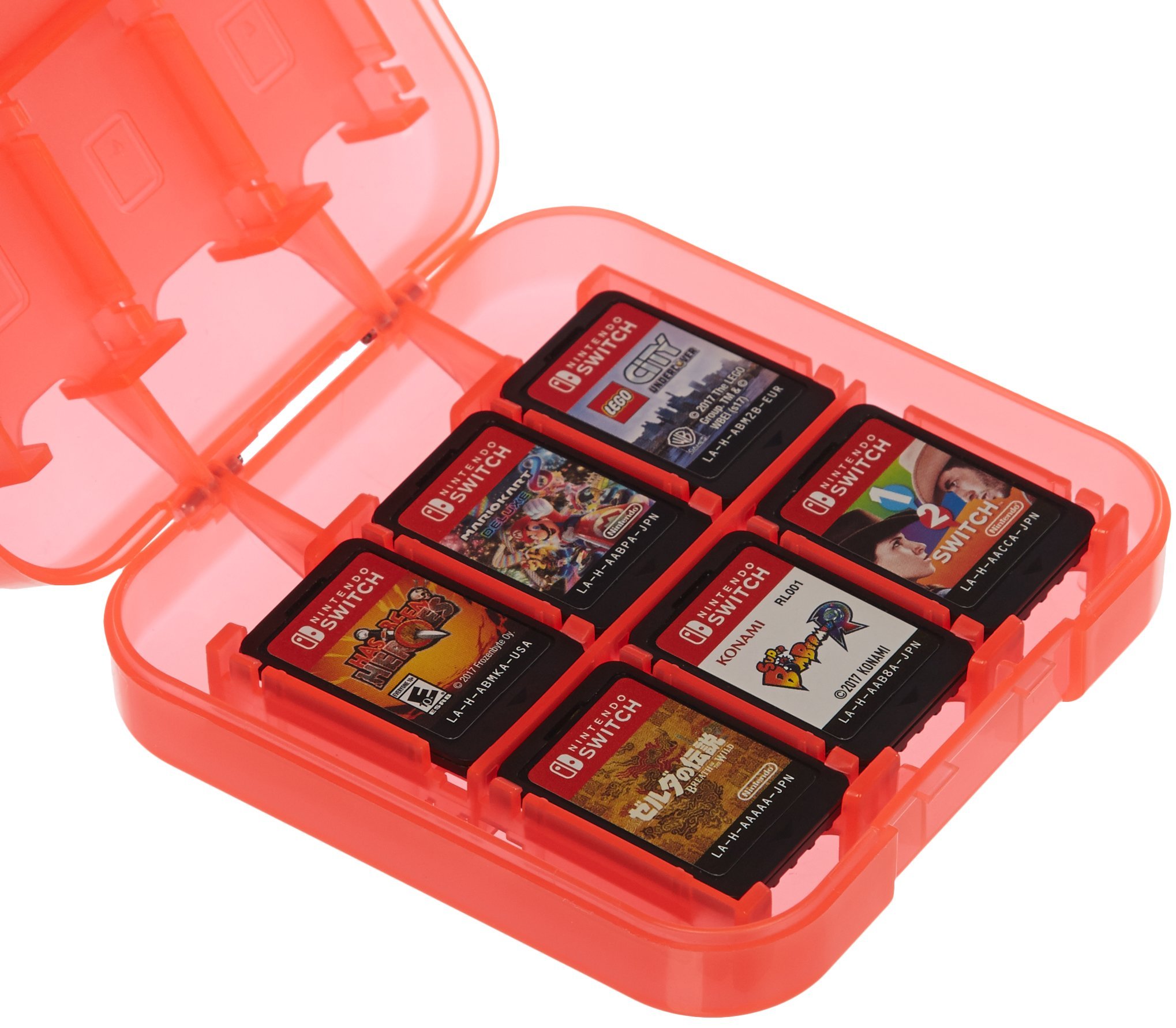 AmazonBasics Custodia Cartucce Nintendo Switch Nero 24 Giochi