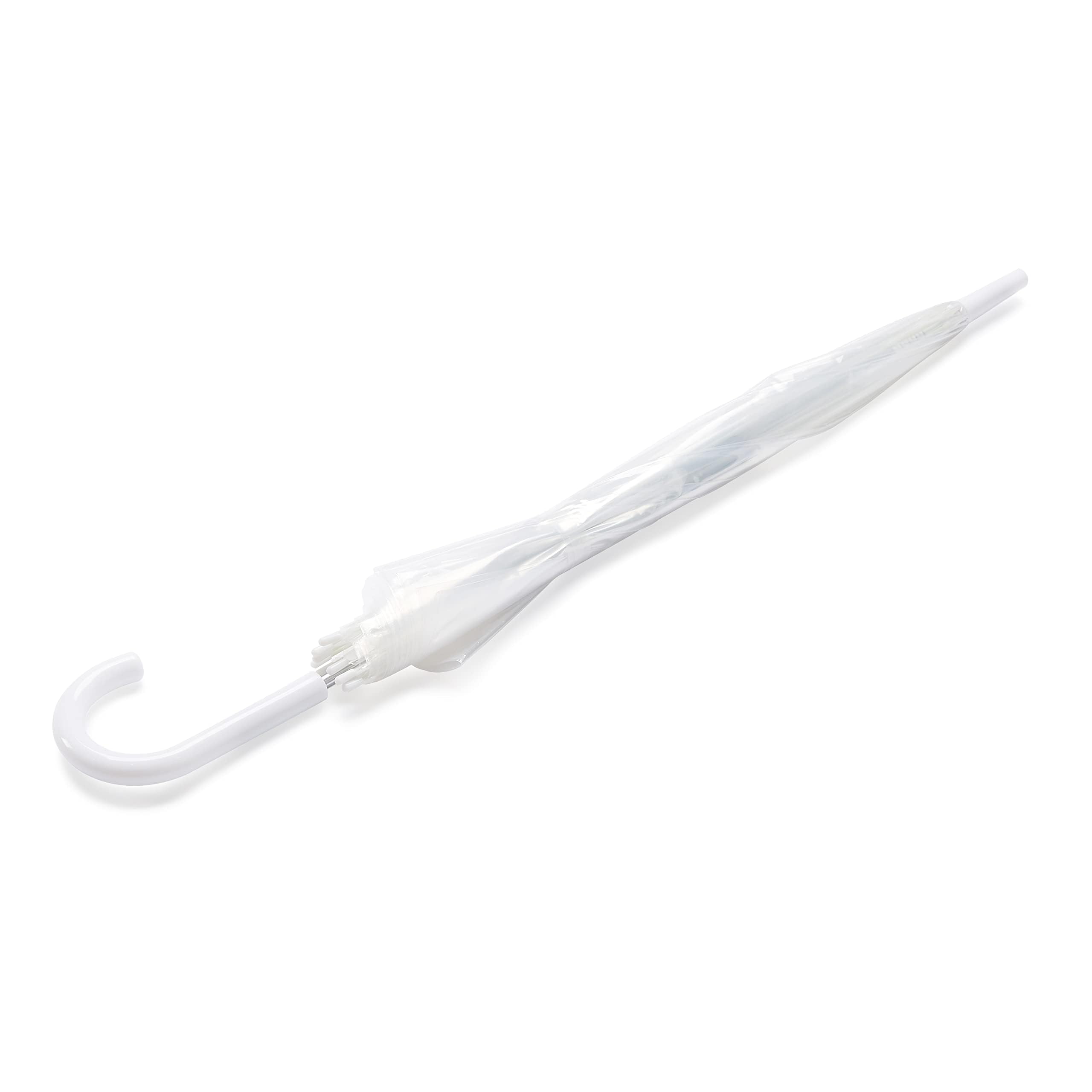 Amazon Basics Ombrello Cupola Trasparente 87,6 cm Automatico