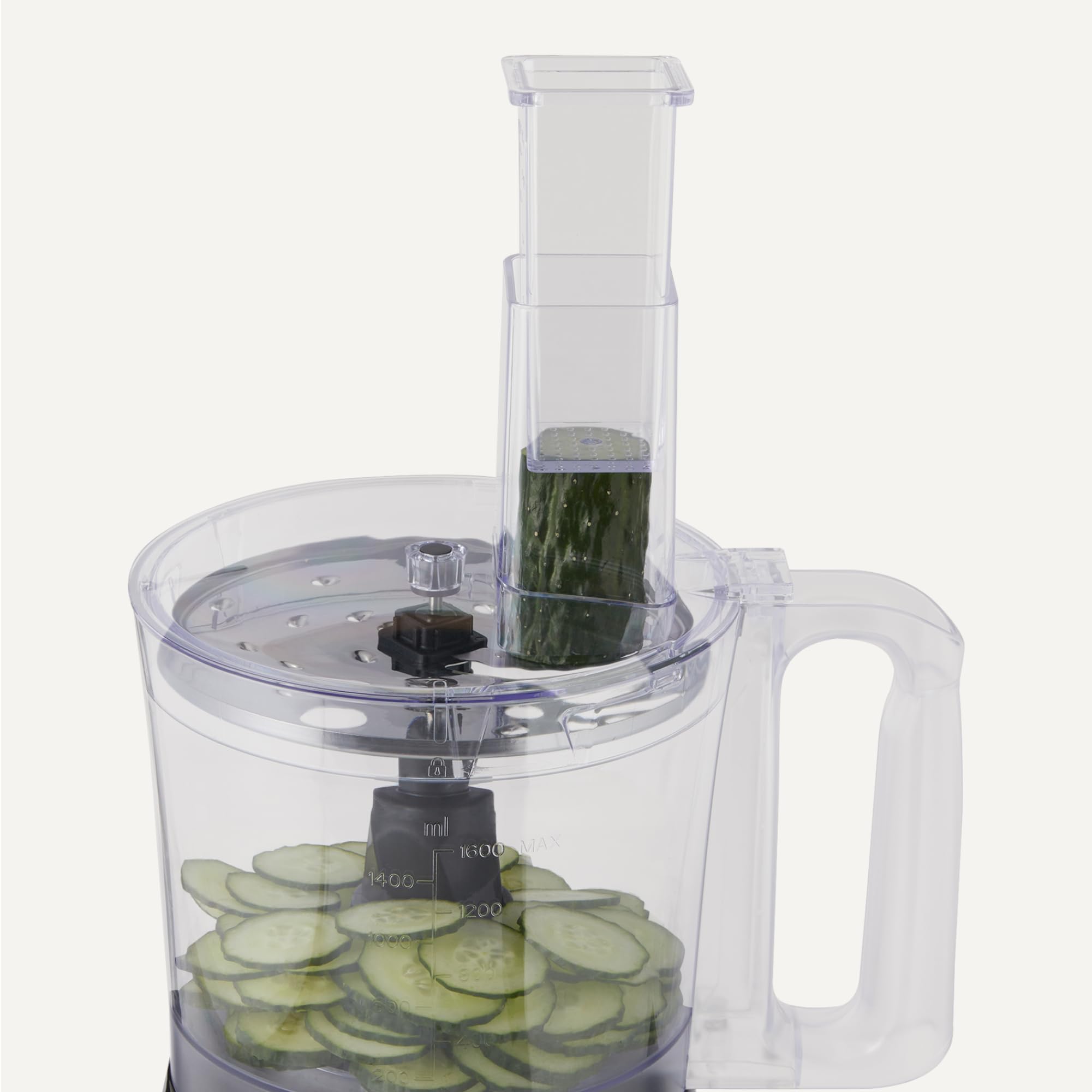 Amazon Basics Robot Cucina 800W Nero 2,4 L con Frullatore