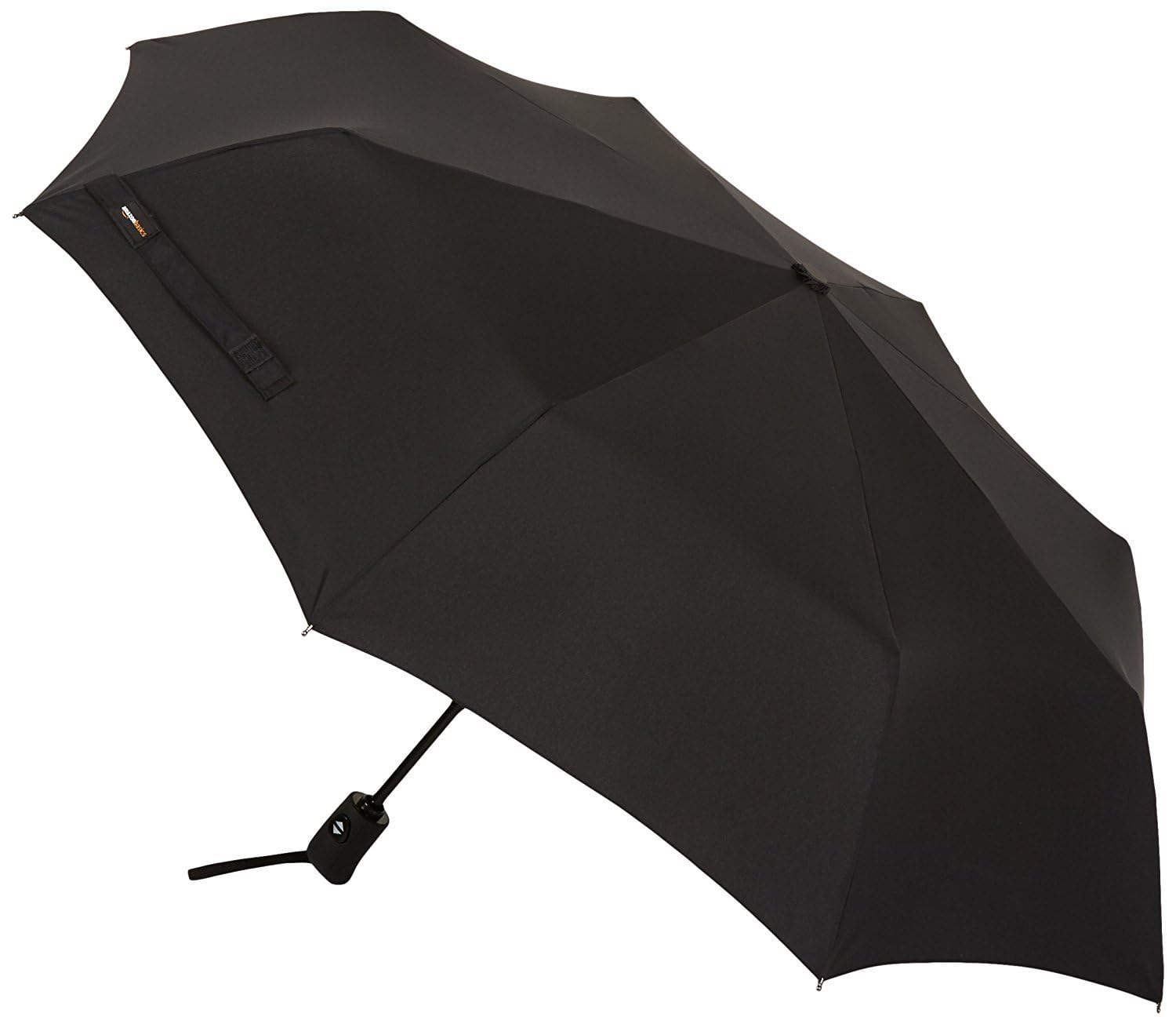 AmazonBasics Ombrello Viaggio Automatico Antivento Nero 98 cm