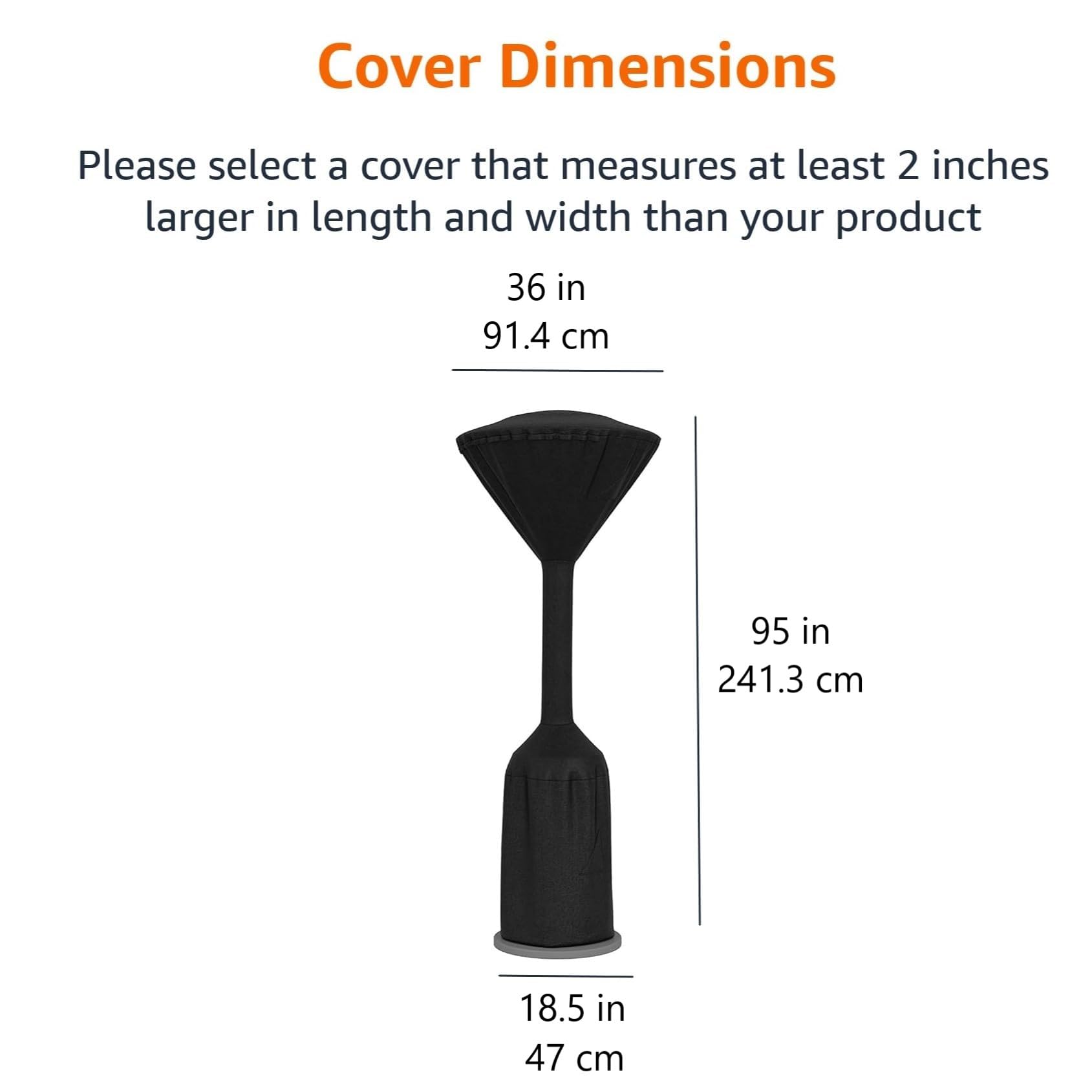 AmazonBasics Copertura Stufa a Fungo Impermeabile Nera