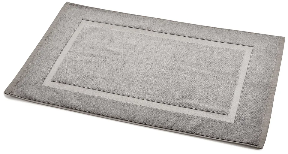 Amazon Basics tappetino bagno cotone grigio 51x79 cm