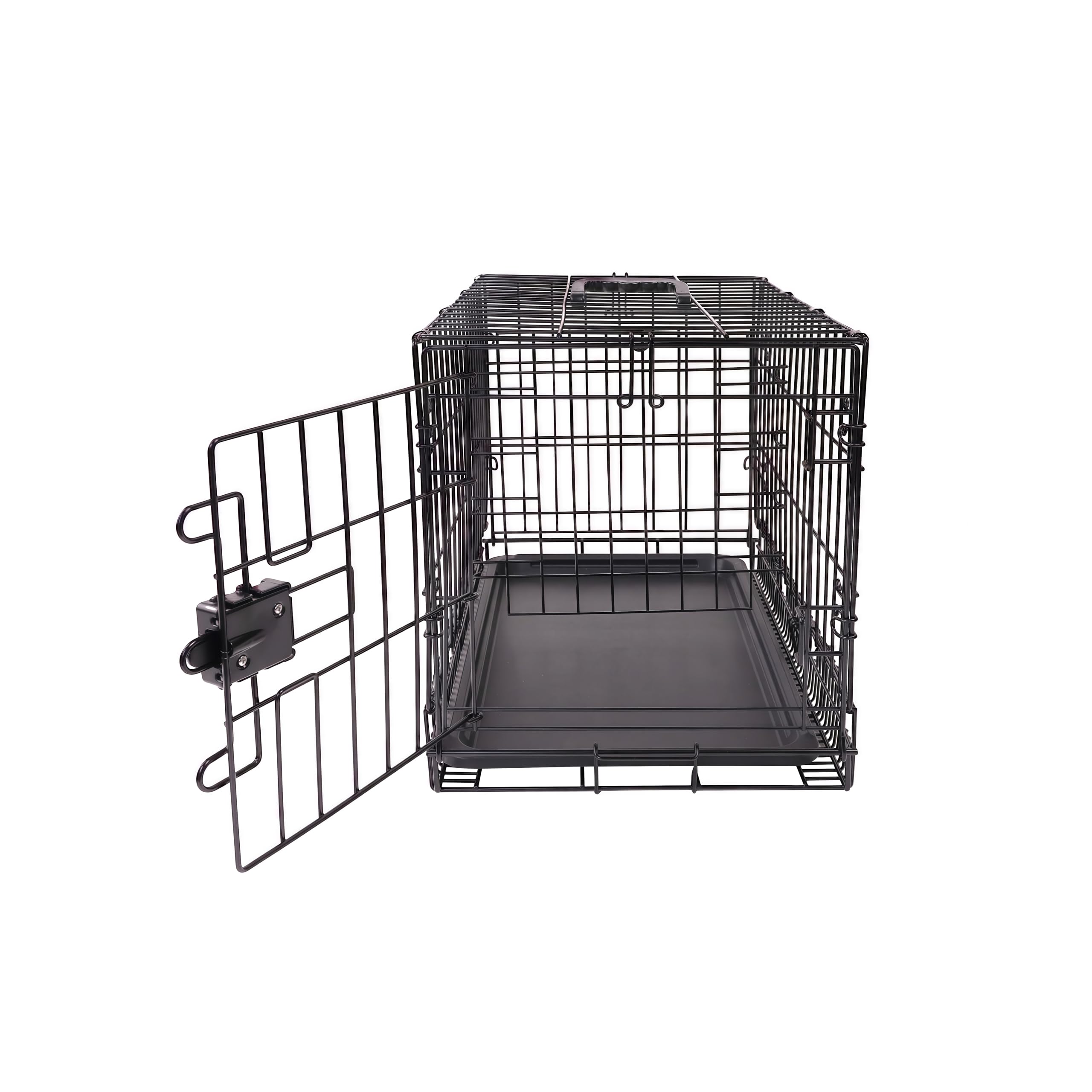 Amazon Basics Gabbia Cane Metallo 56x33x41cm Nero Sportello Singolo