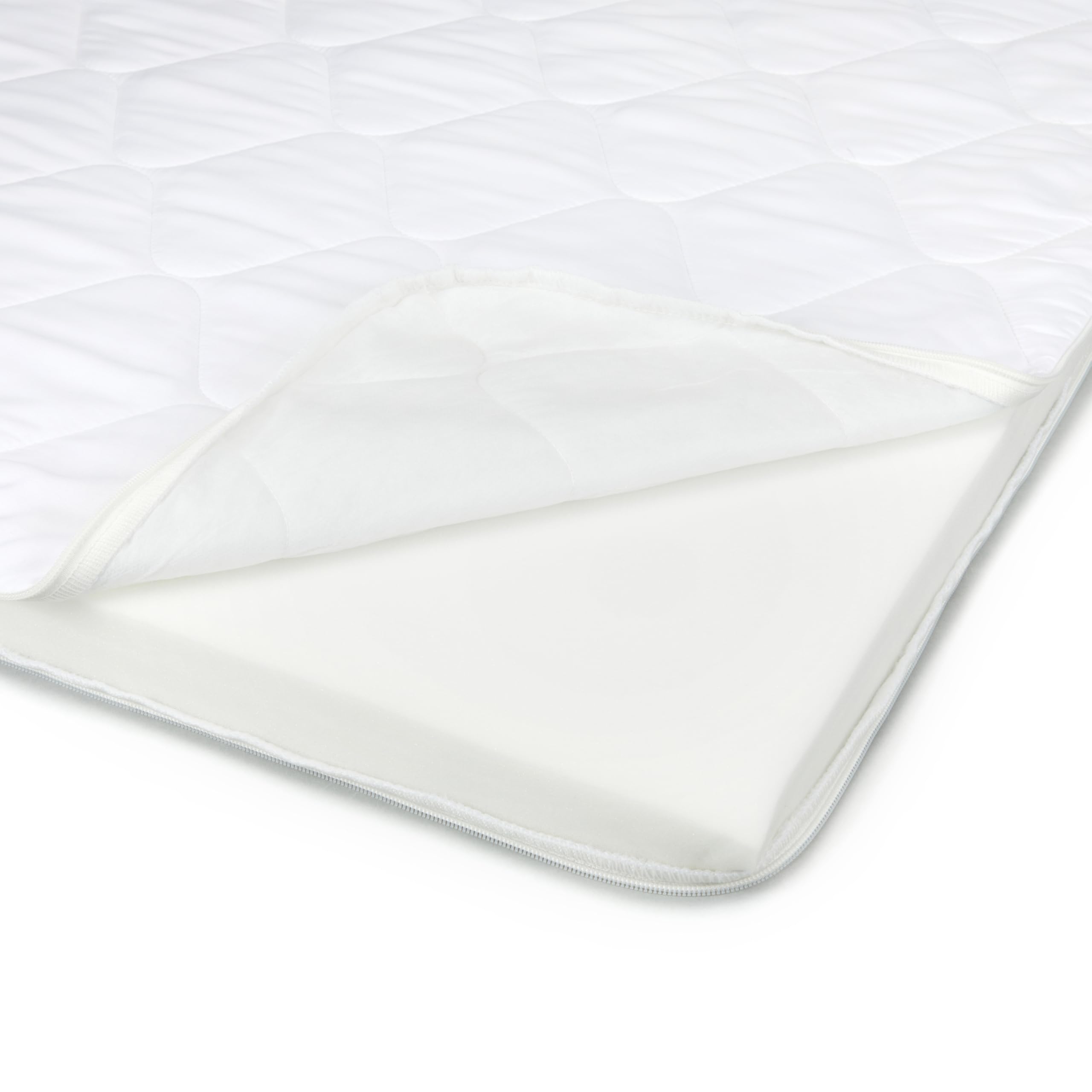 AmazonBasics coprimaterasso schiuma 160x200x6 bianco