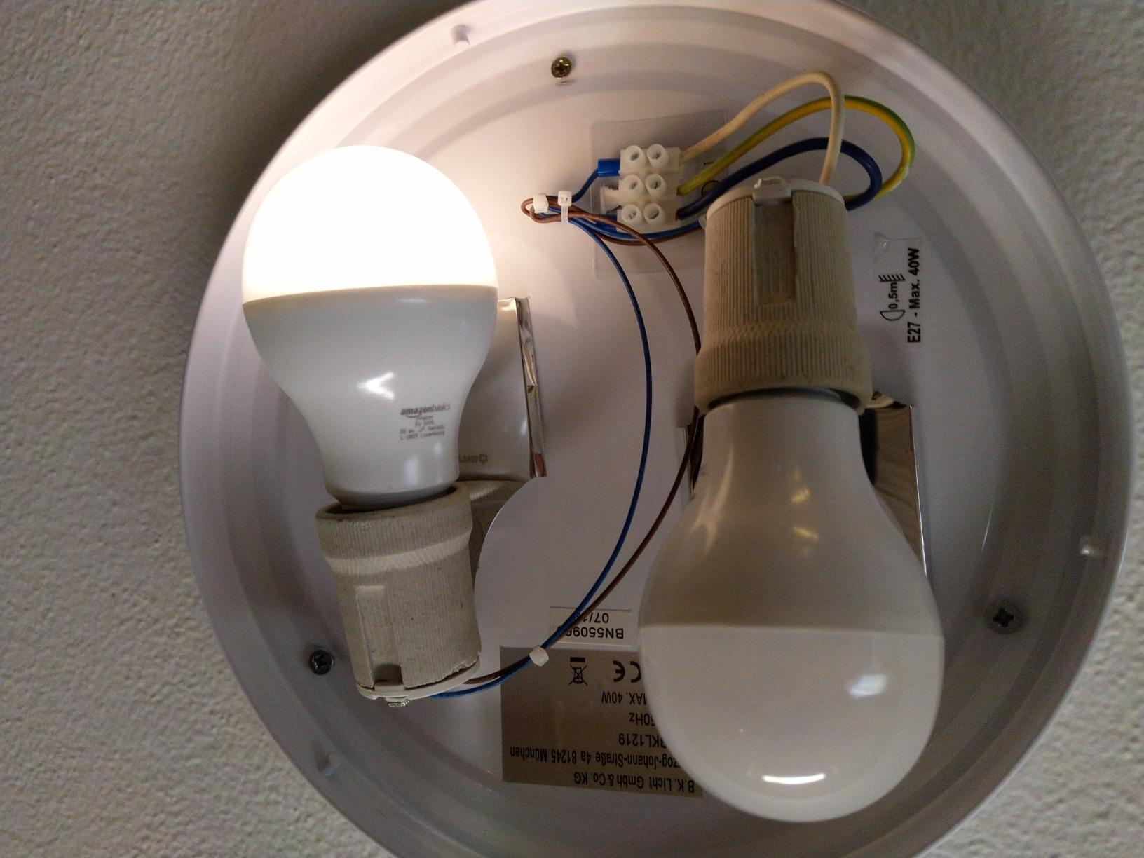 Amazon Basics Lampadina LED E27 14W 100W 2 Pezzi Calda