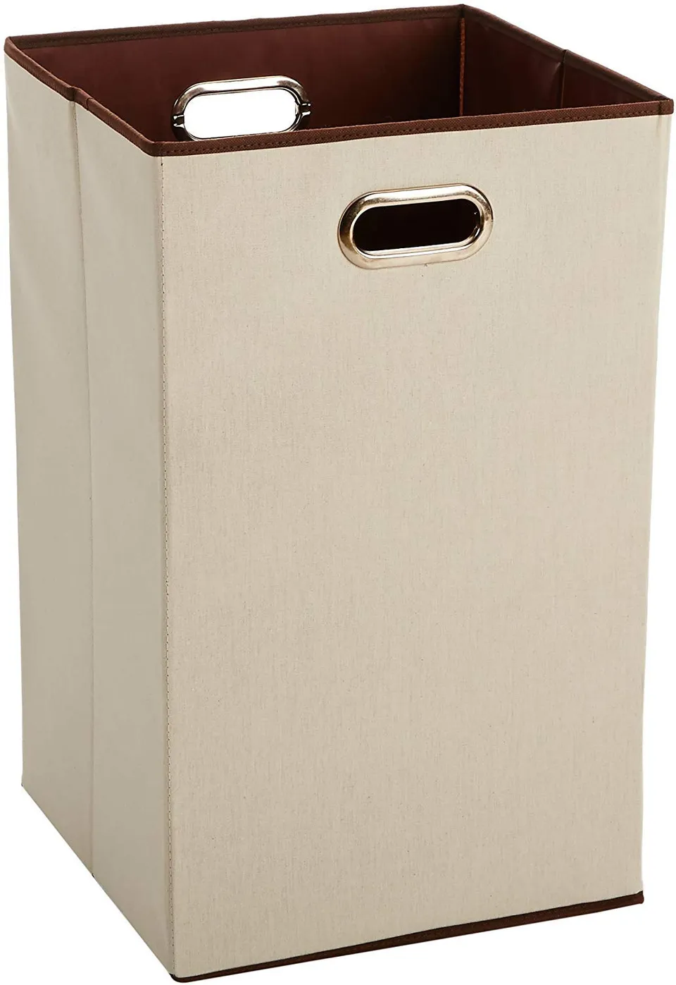 Amazon Basics Cesto Portabiancheria Pieghevole Beige