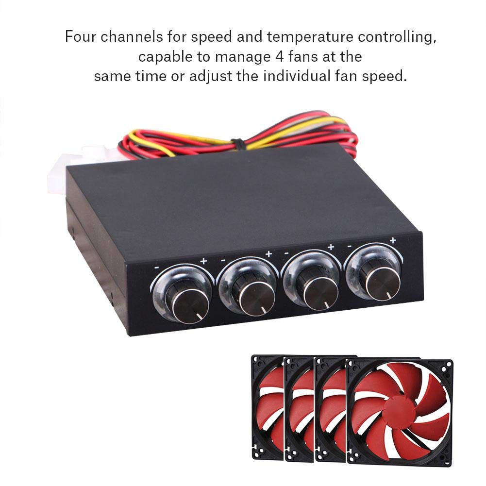 Elprico Controller Ventole PC 4 Canali LED Blu