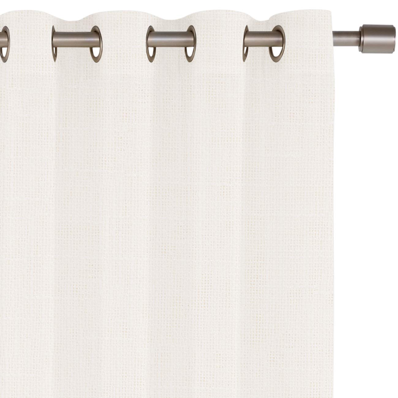 AmazonBasics Sheer Classic tenda trasparente 2 pz bianca 50x63 con occhielli