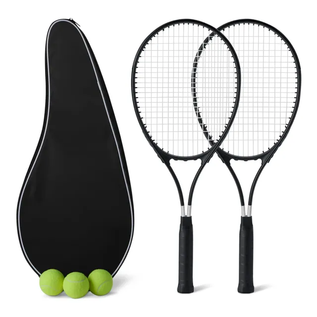 Amazon Basics Set Racchette Tennis 68,5 cm con Palline