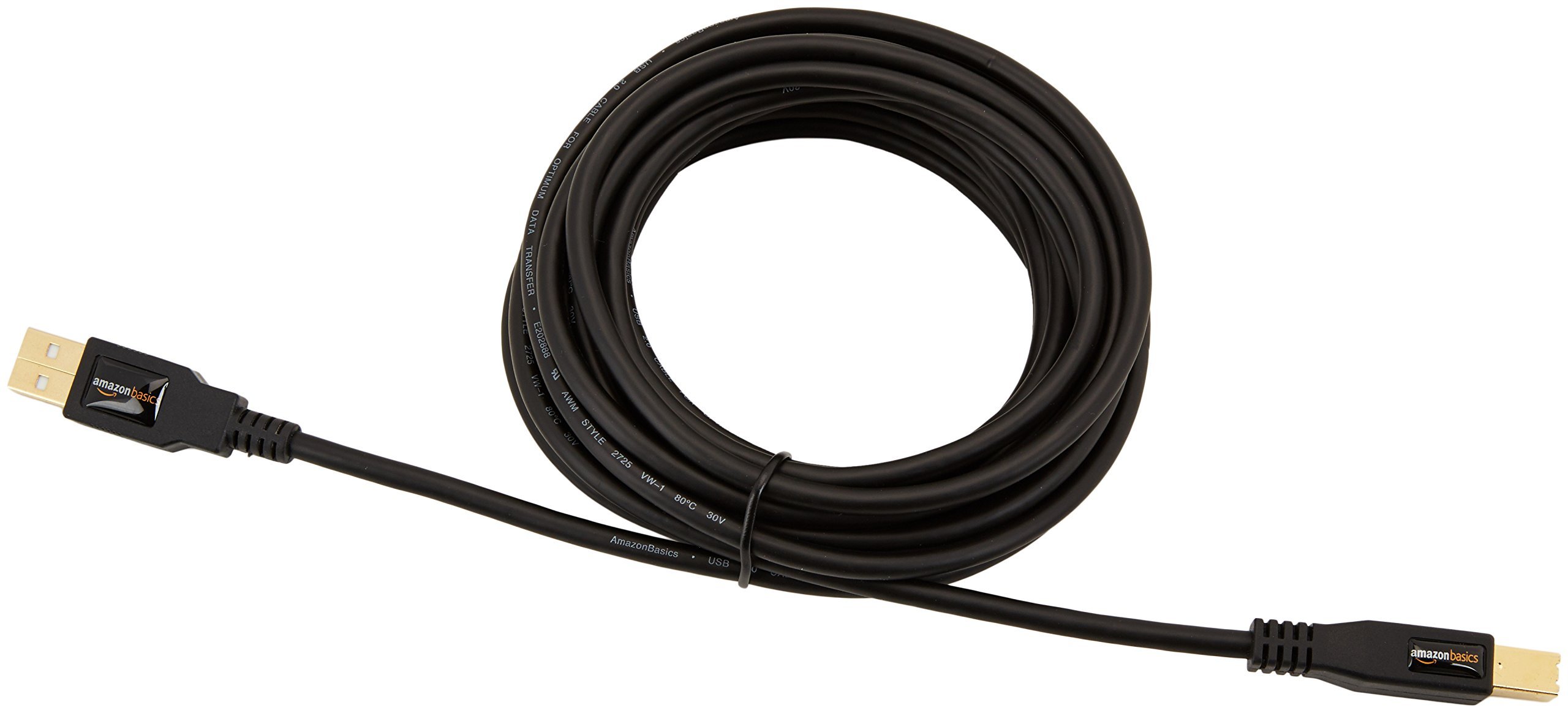 Amazon Basics cavo USB 2.0 A-B 4,8 m nero alta velocità